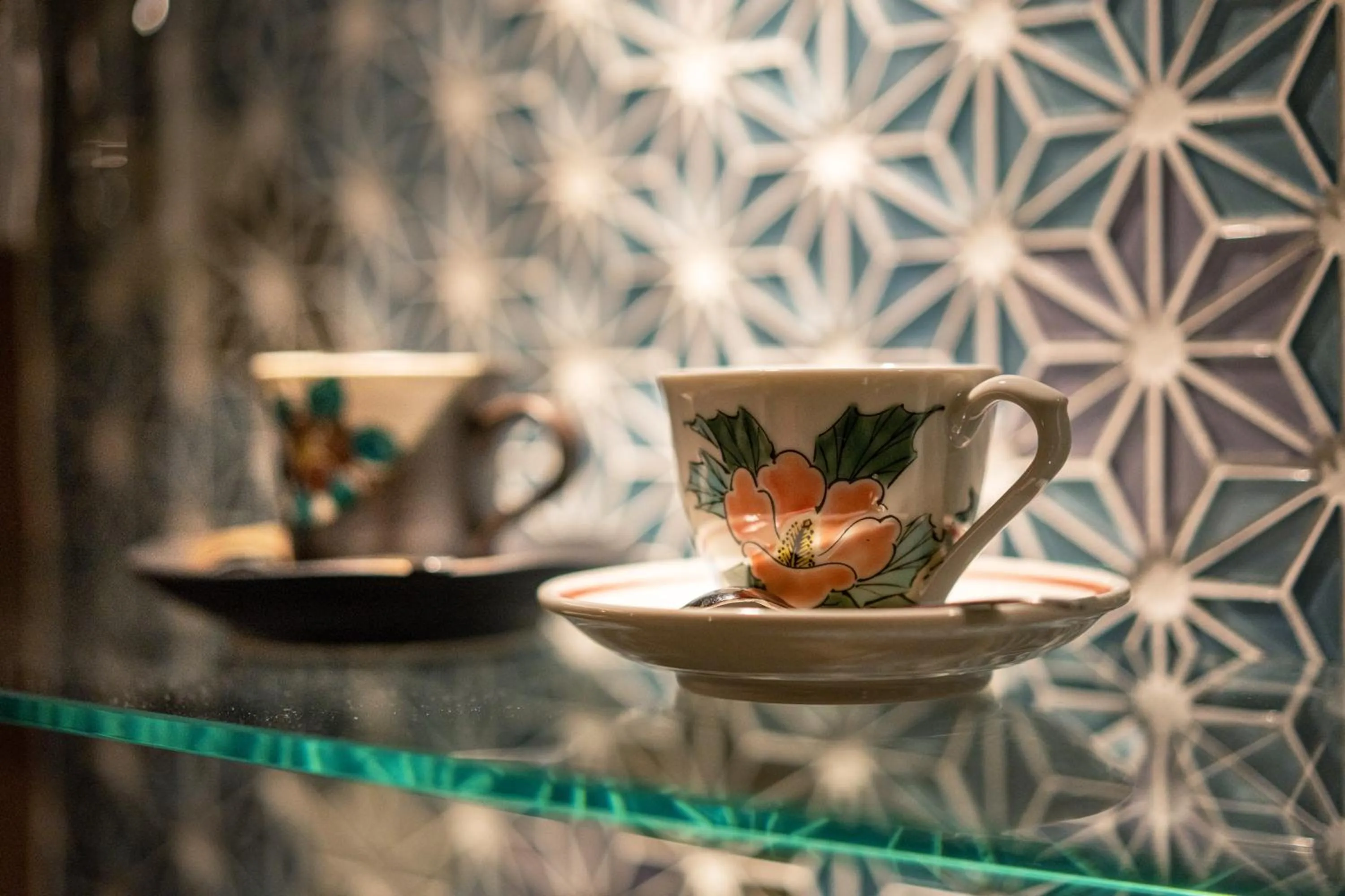 Decorative detail in Kinsuikan