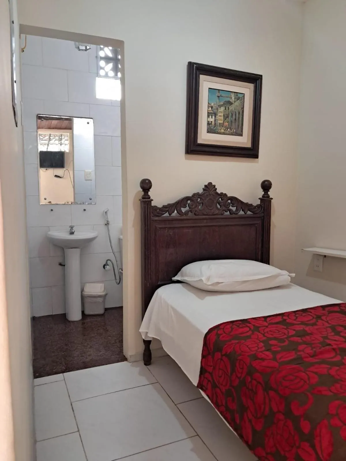 Bed in Hotel Pousada Acácia da Barra