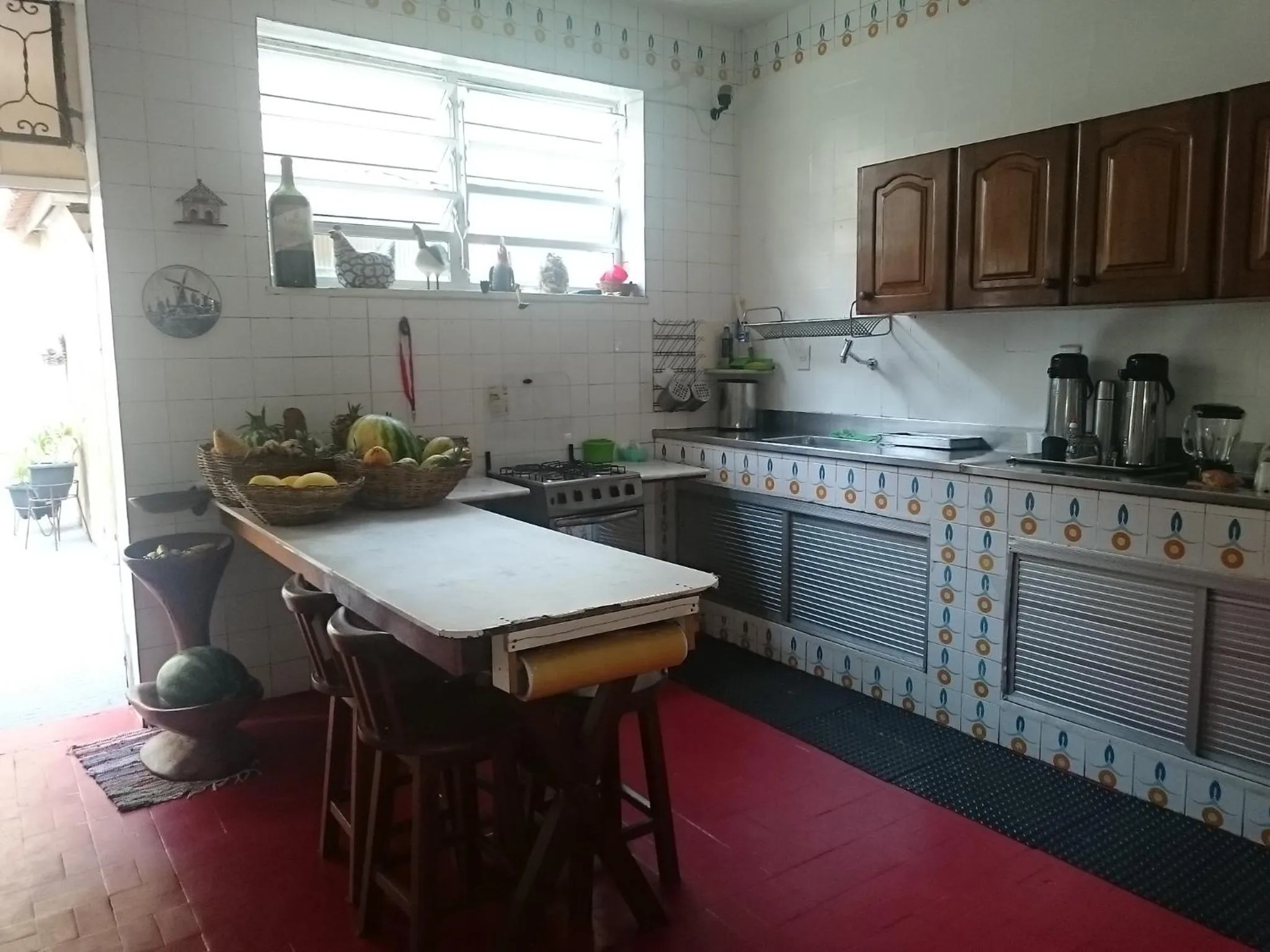 Kitchen or kitchenette in Hotel Pousada Acácia da Barra