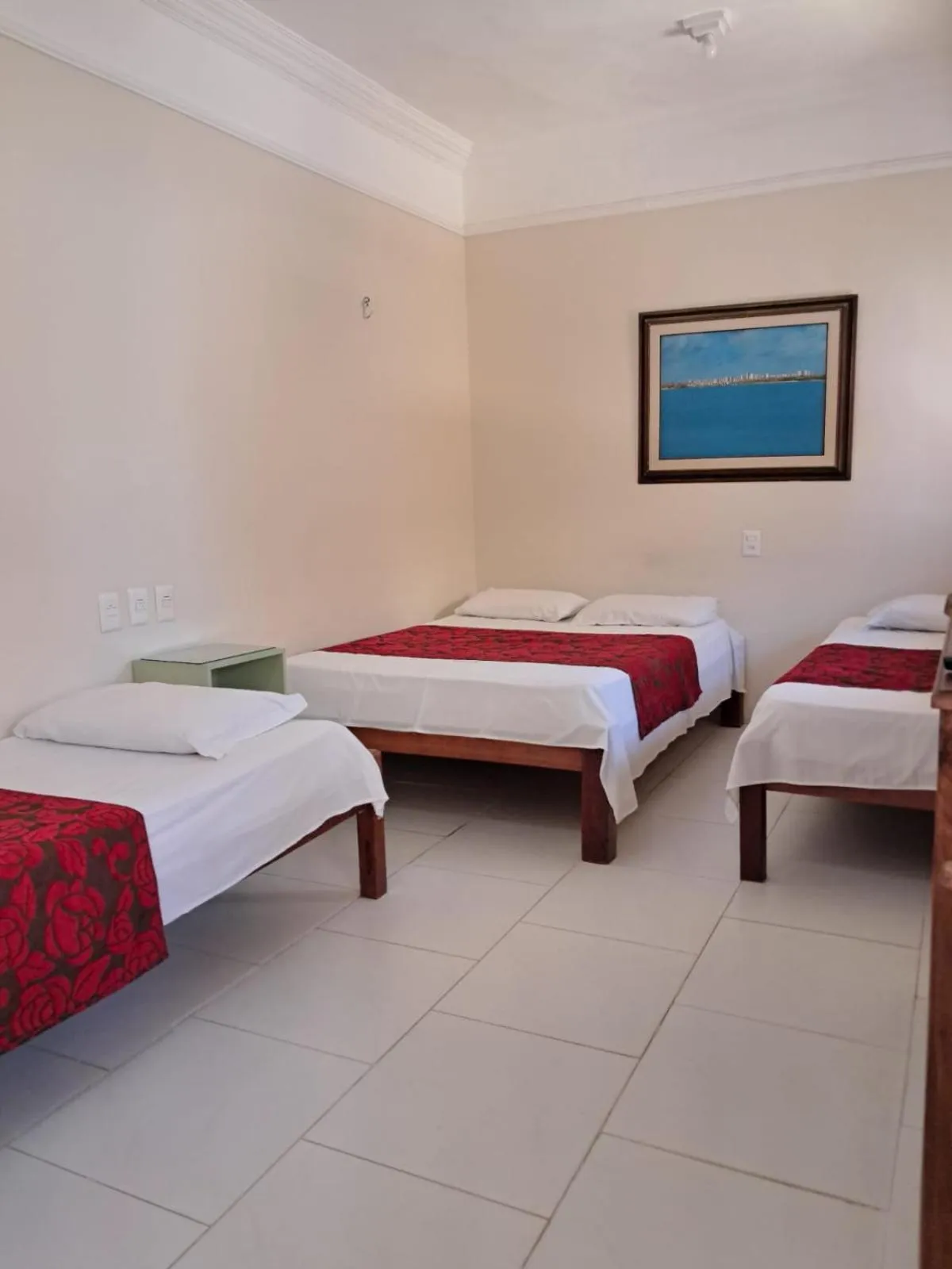 Bed in Hotel Pousada Acácia da Barra