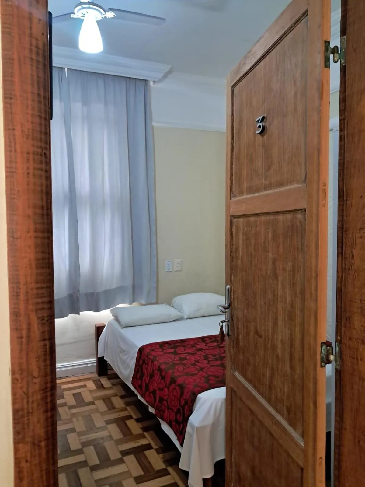 Bed in Hotel Pousada Acácia da Barra