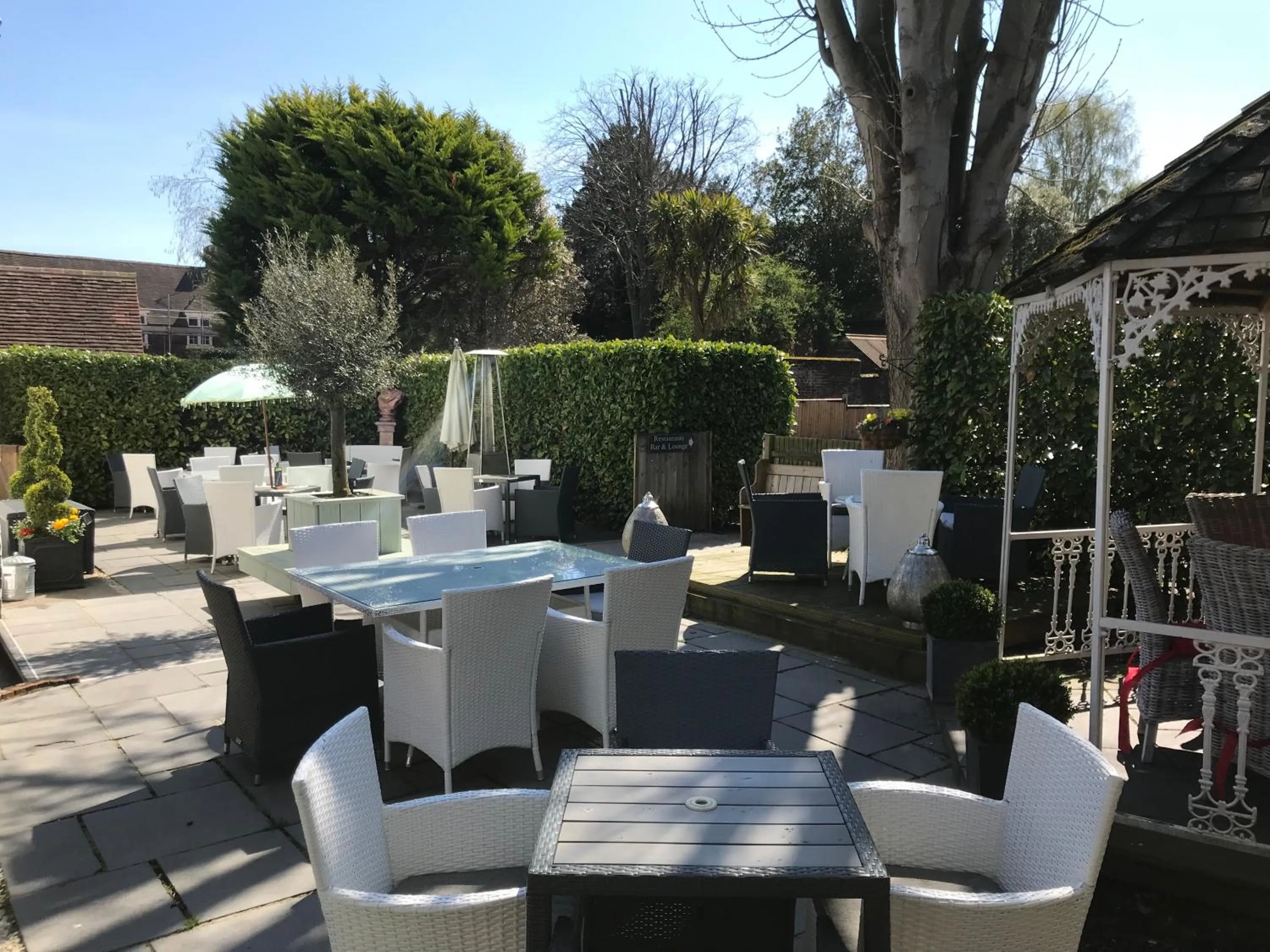 Patio in The Dog At Wingham