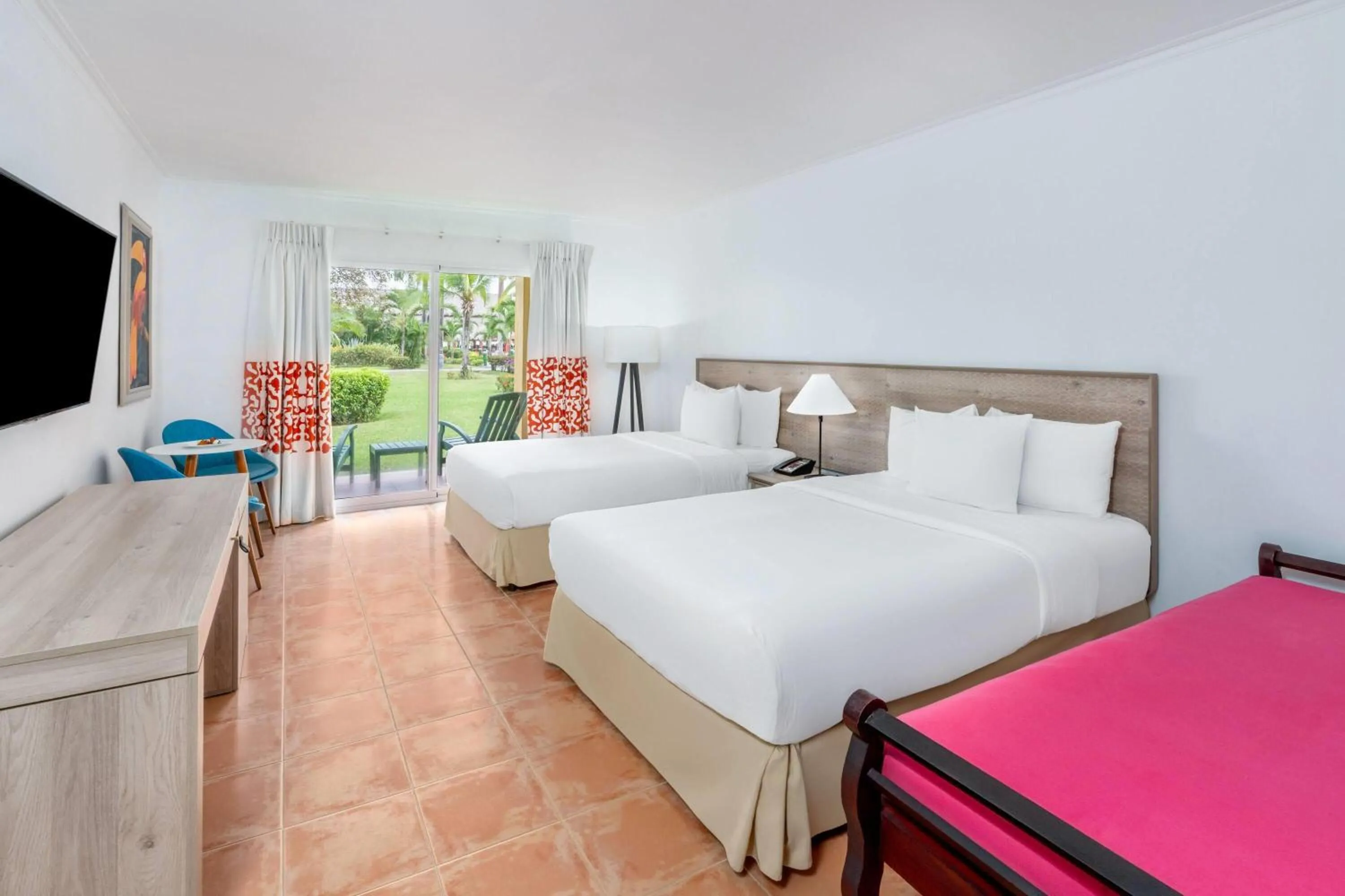 View (from property/room), Bed in Grand Decameron Panama, A Trademark All Inclusive Resort