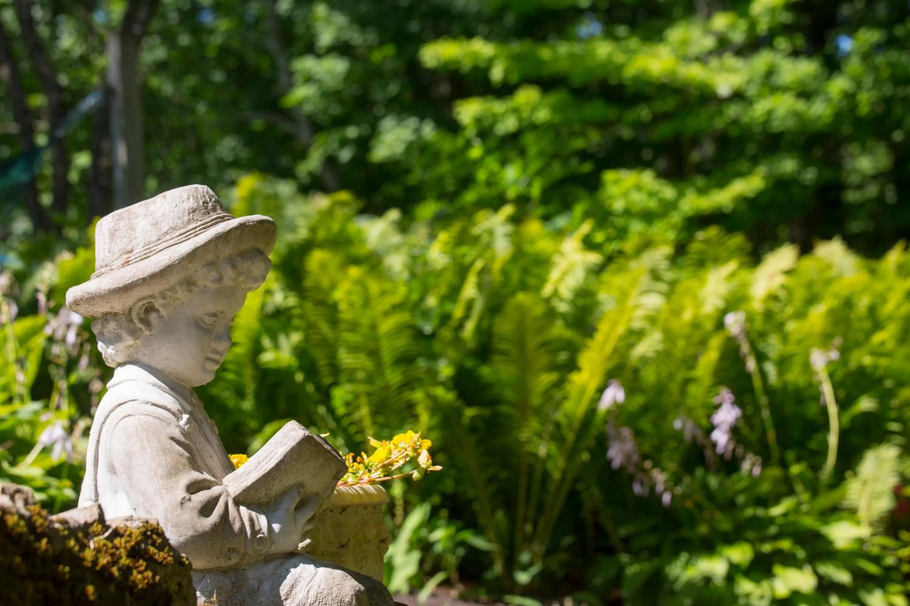 Garden view in Brook Farm Inn