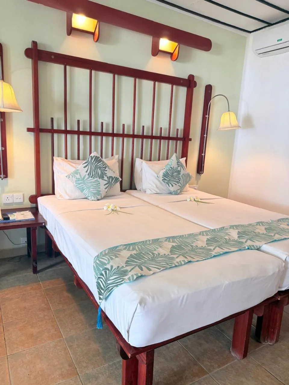 Bed in Koggala Beach Hotel