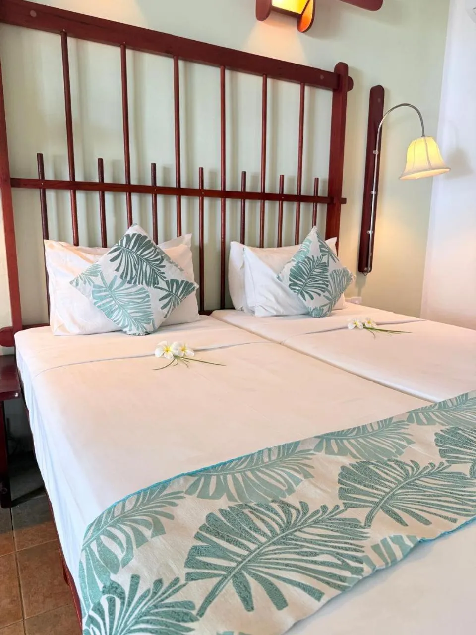 Bed in Koggala Beach Hotel