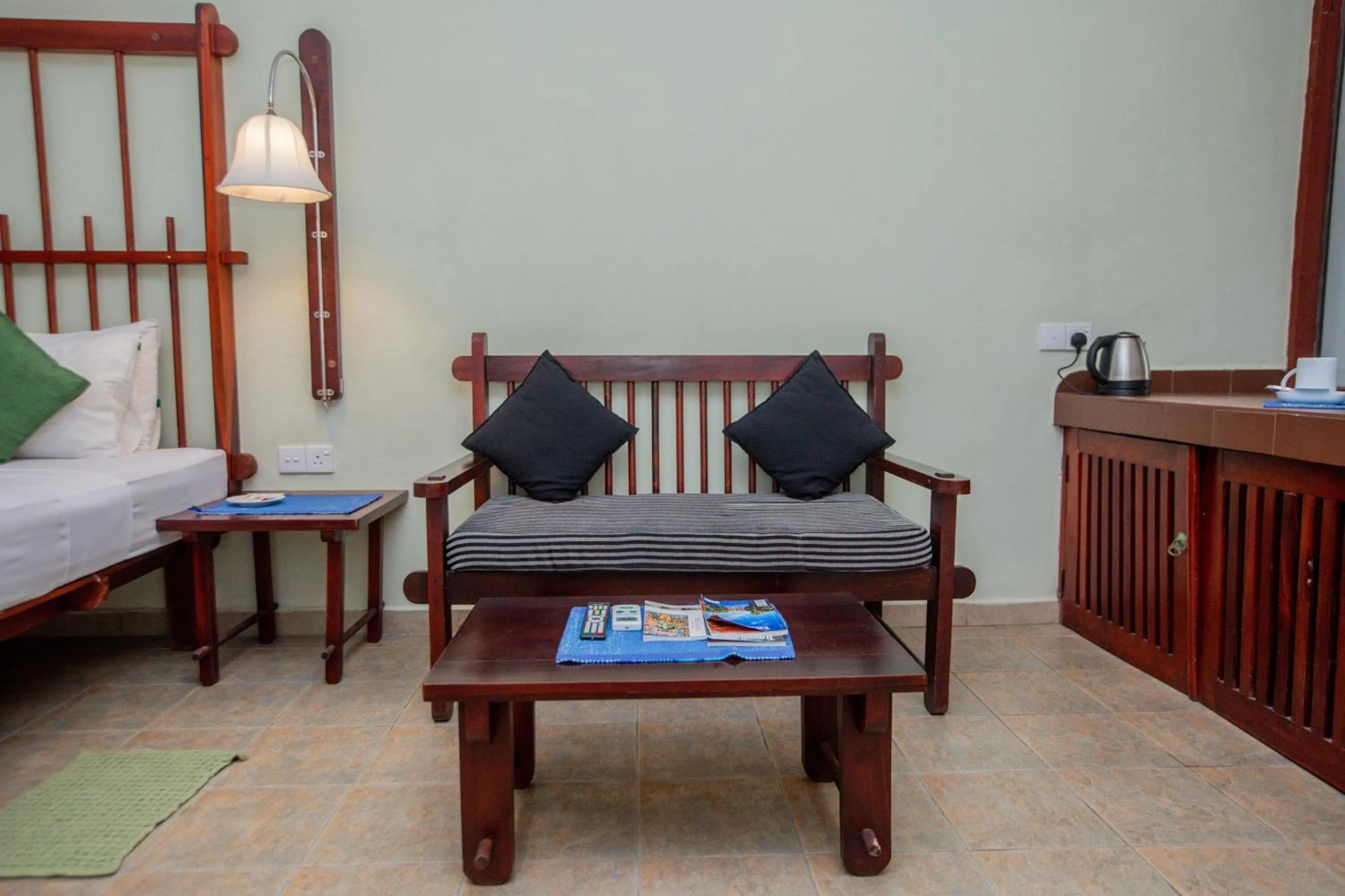Seating area, Bed in Koggala Beach Hotel