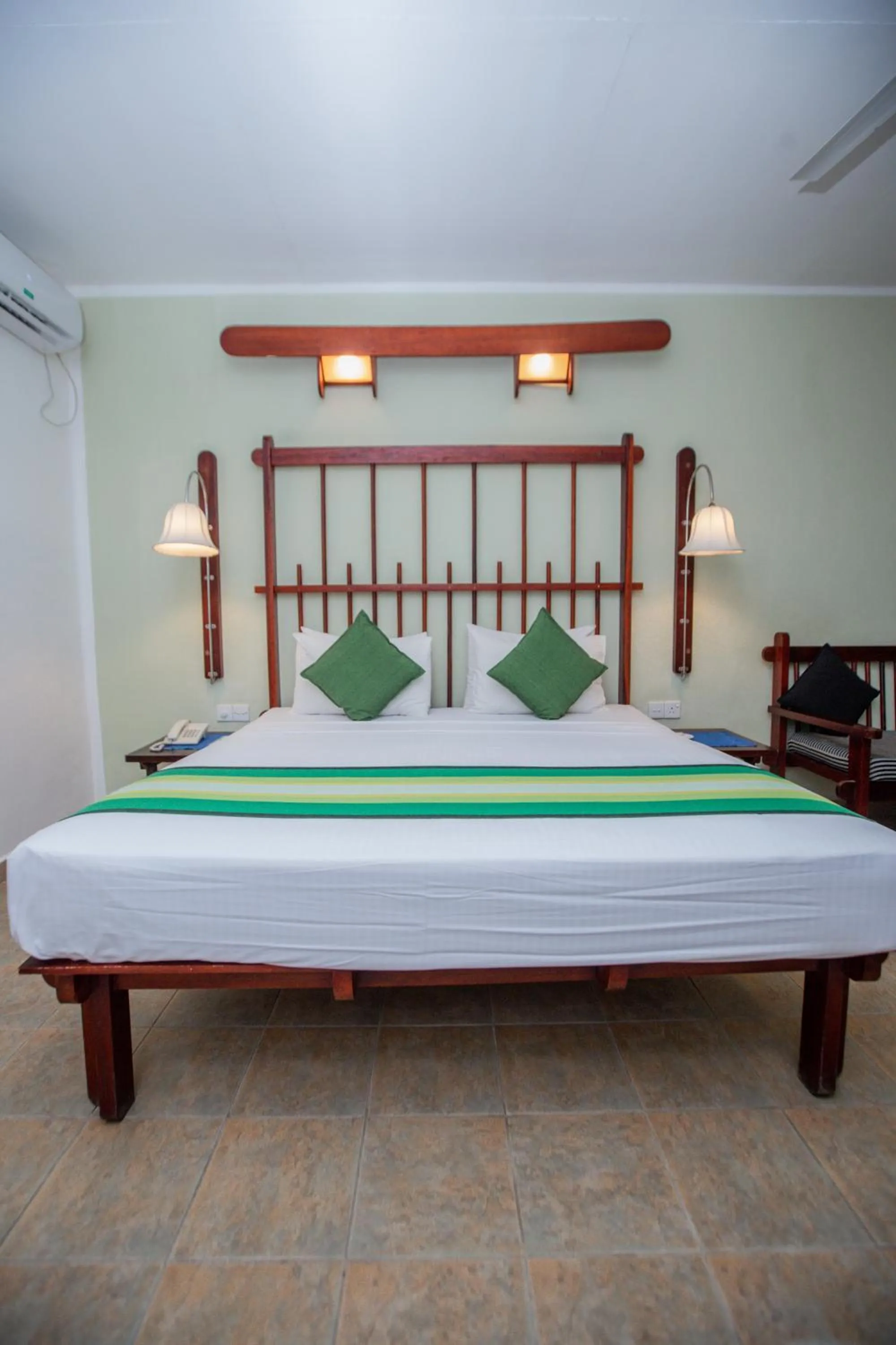 Bed in Koggala Beach Hotel