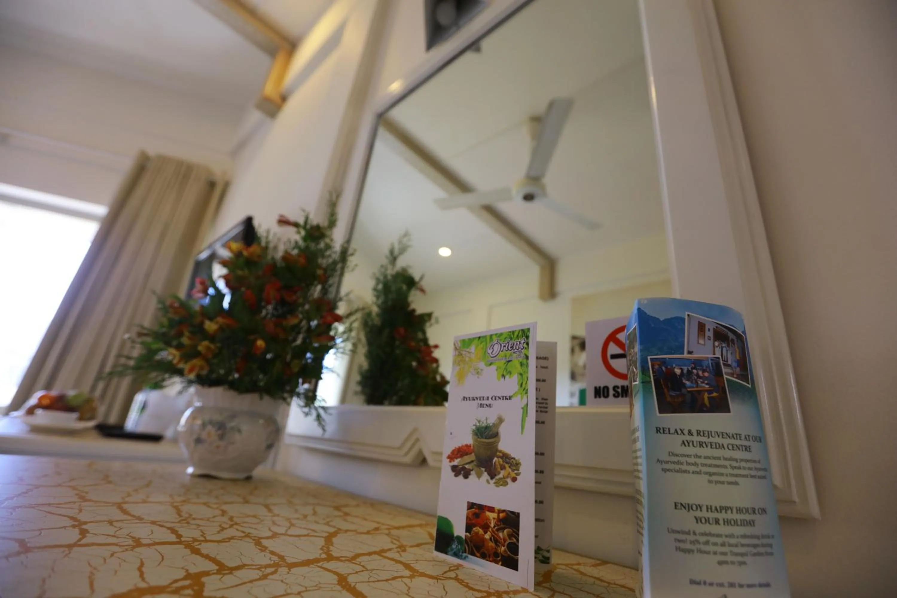 Decorative detail in Orient Hotel