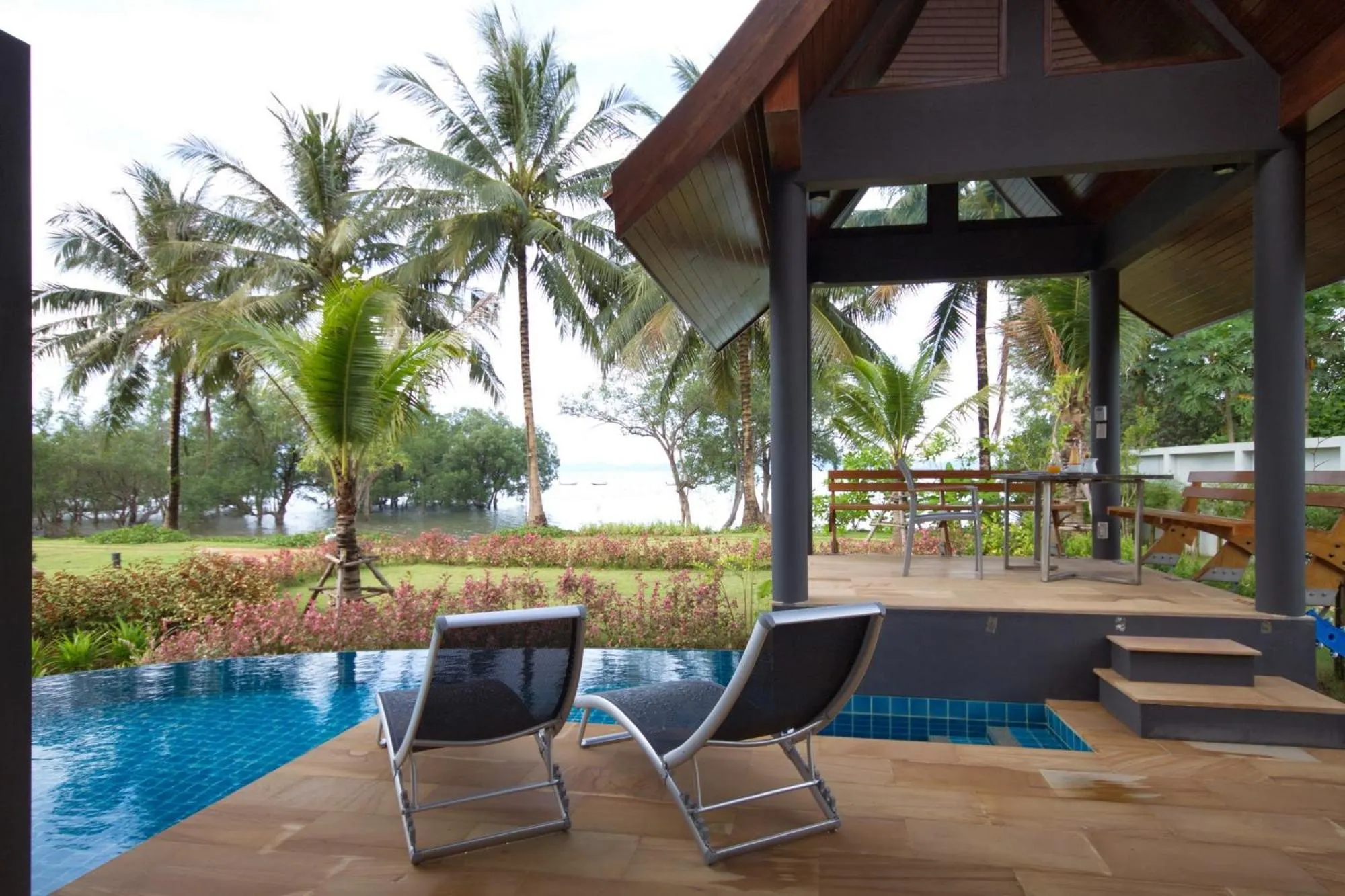 Pool view in Tha Lane Bay Villas