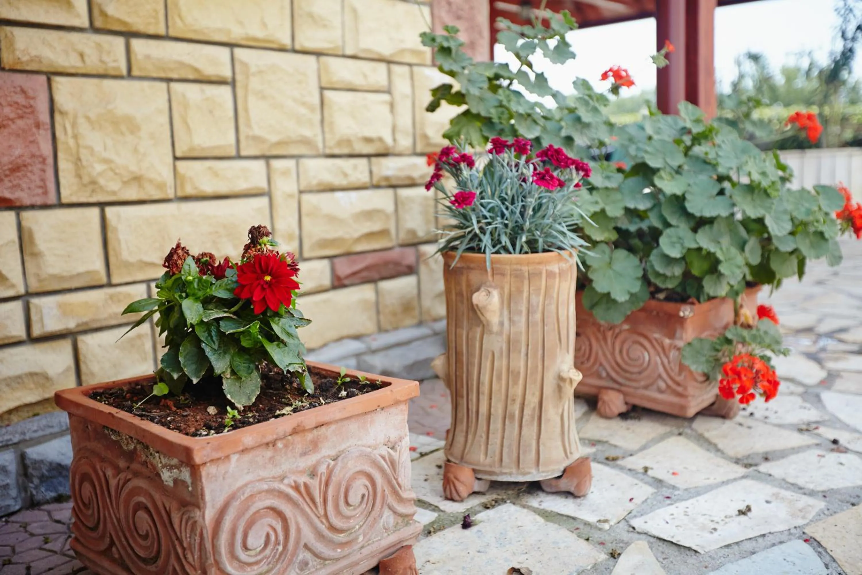 Facade/entrance in Pettas Apartments