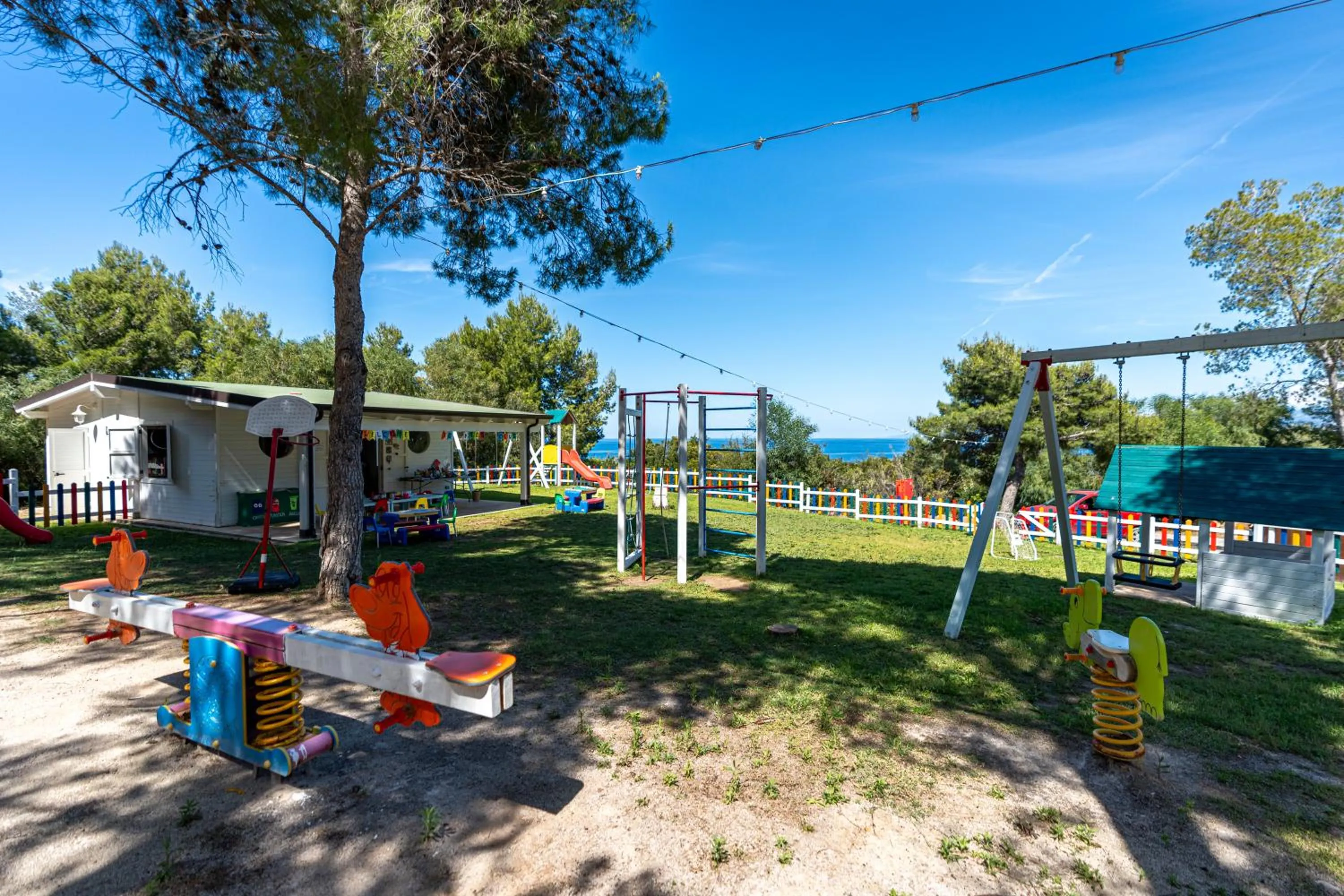 Children play ground in Mangia's Pollina Resort