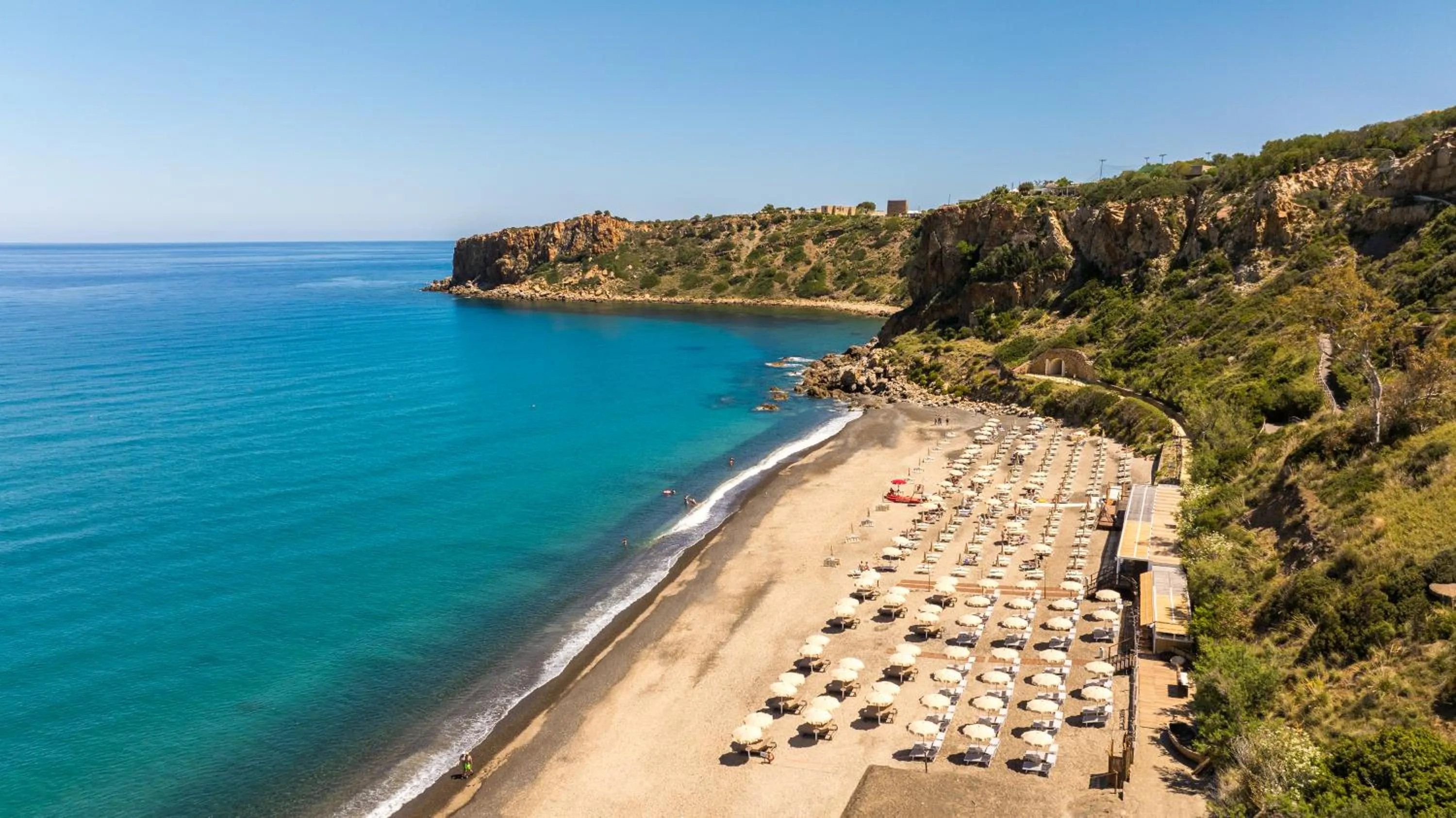 Swimming pool in Mangia's Pollina Resort