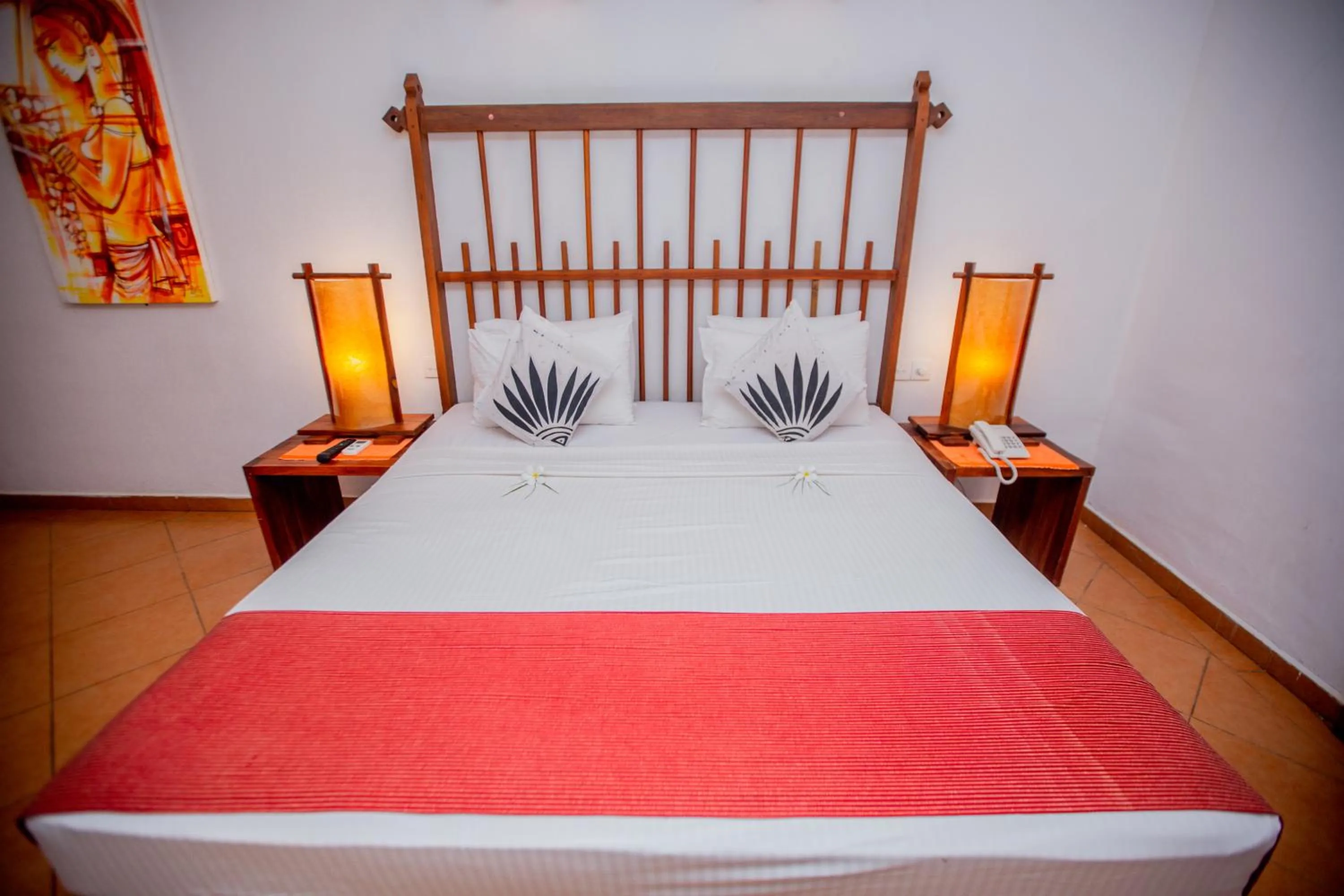 Bed in The Long Beach Resort & Spa