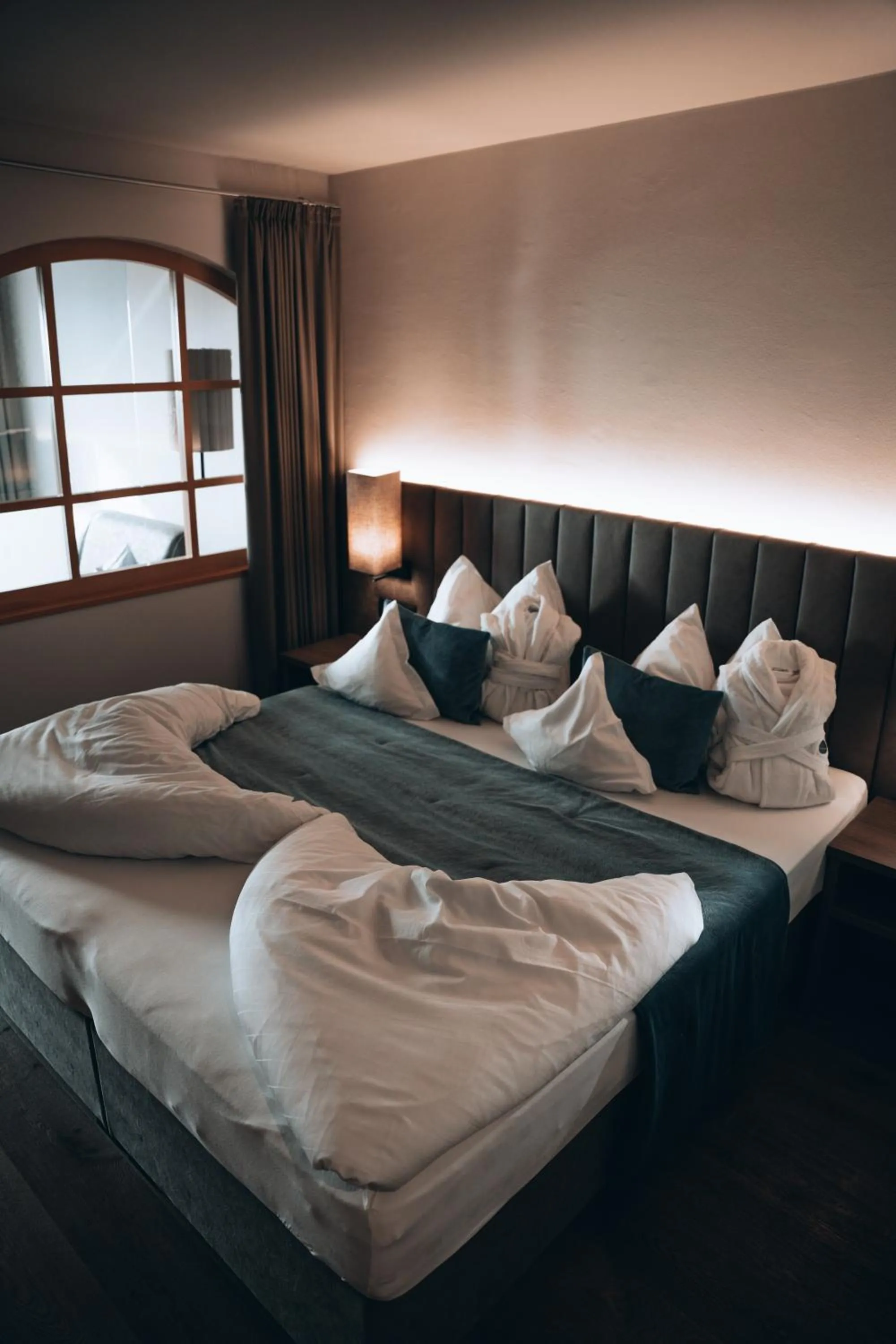 Bed in Hotel Das Stachelburg