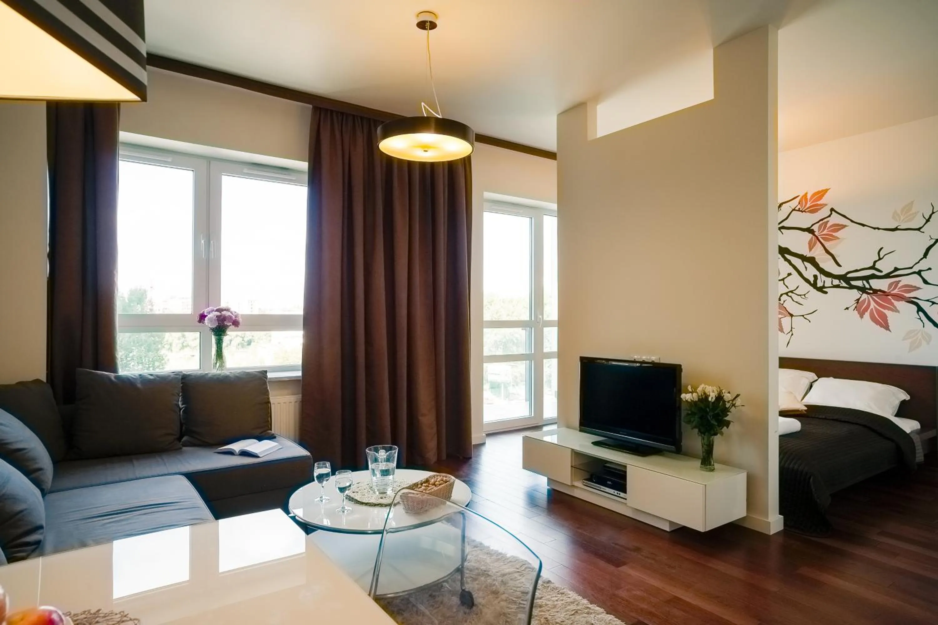 Living room in Platinum Towers E-Apartments
