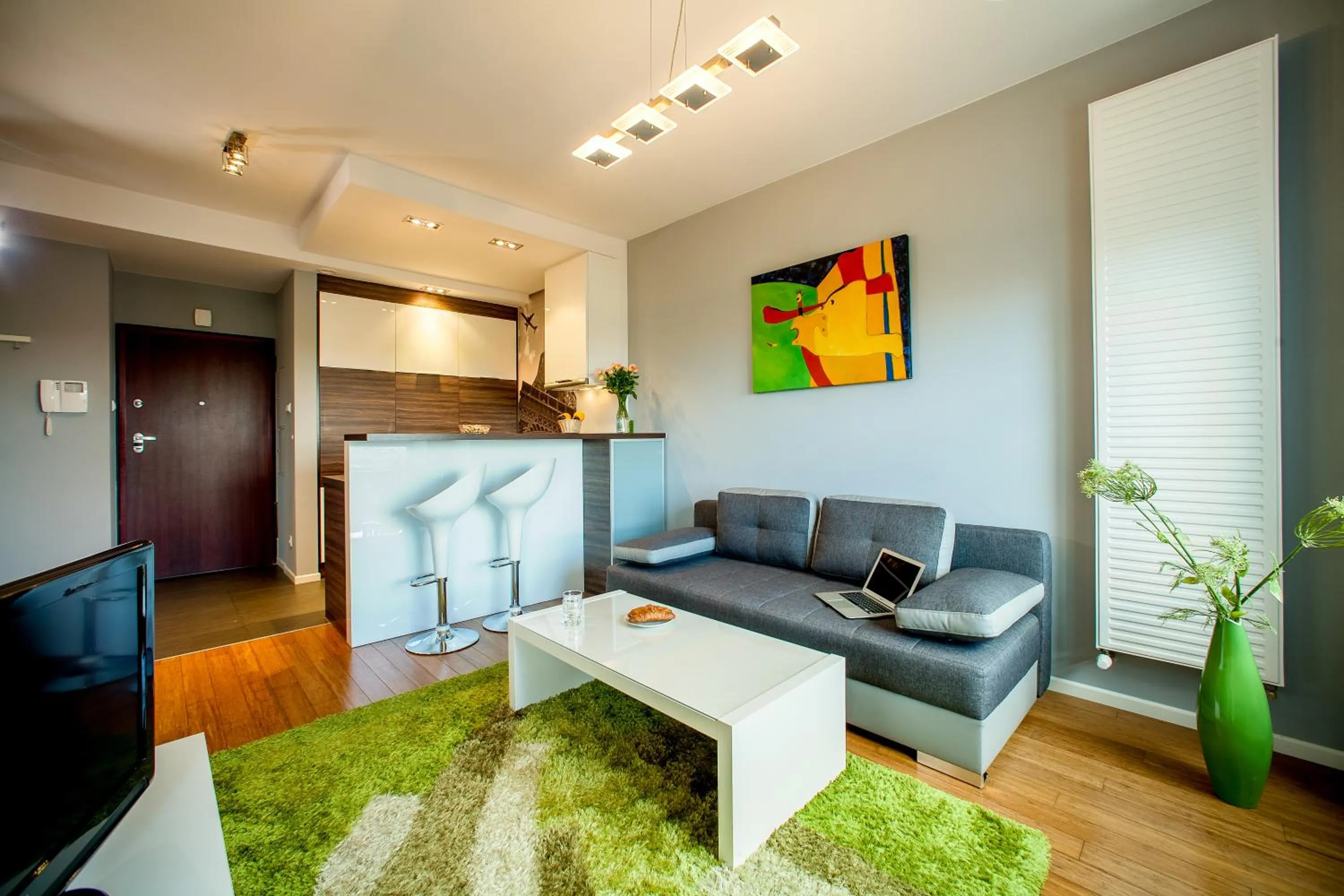 Seating area in Platinum Towers E-Apartments