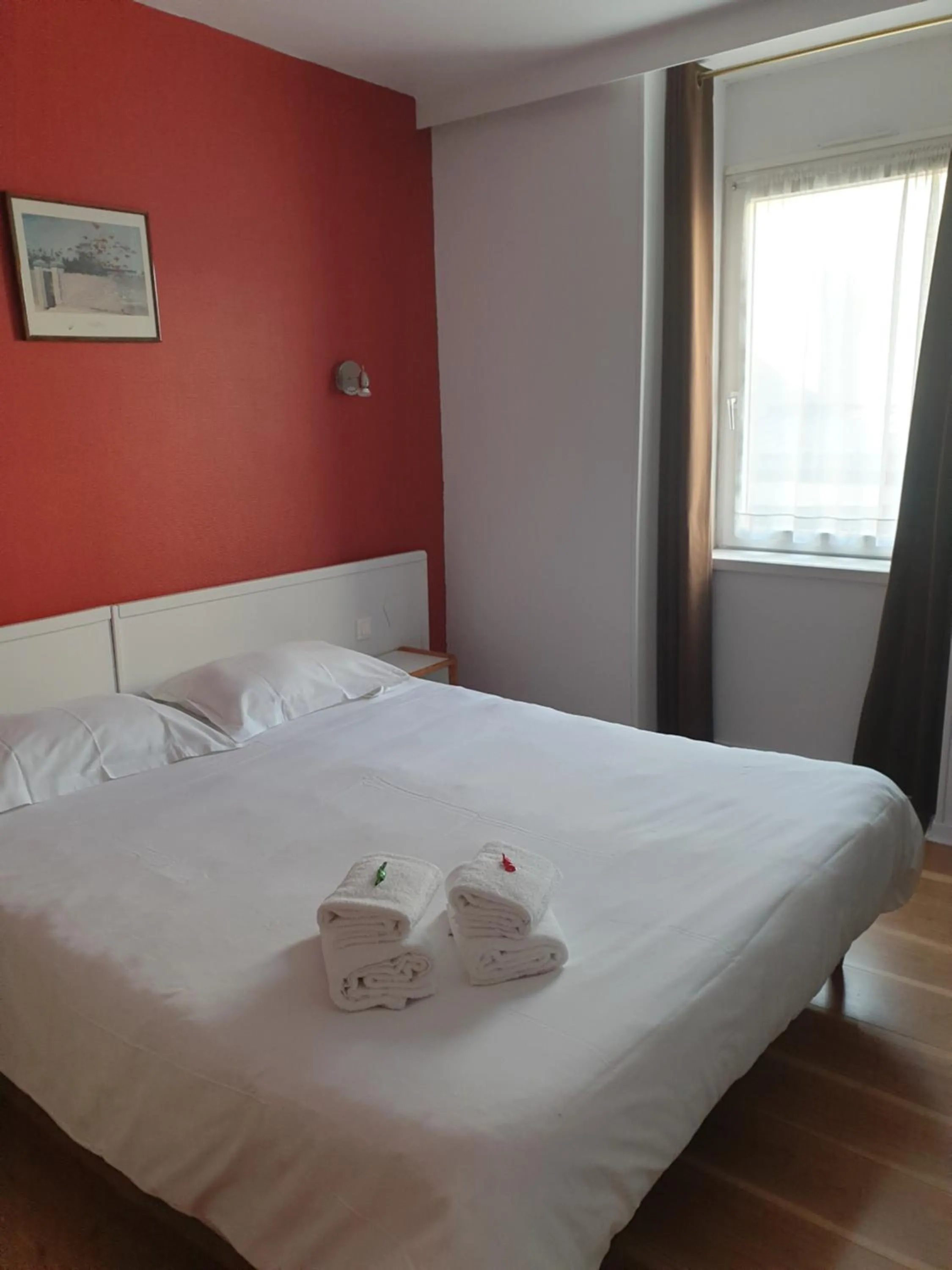 Bed in Hôtel Hermance