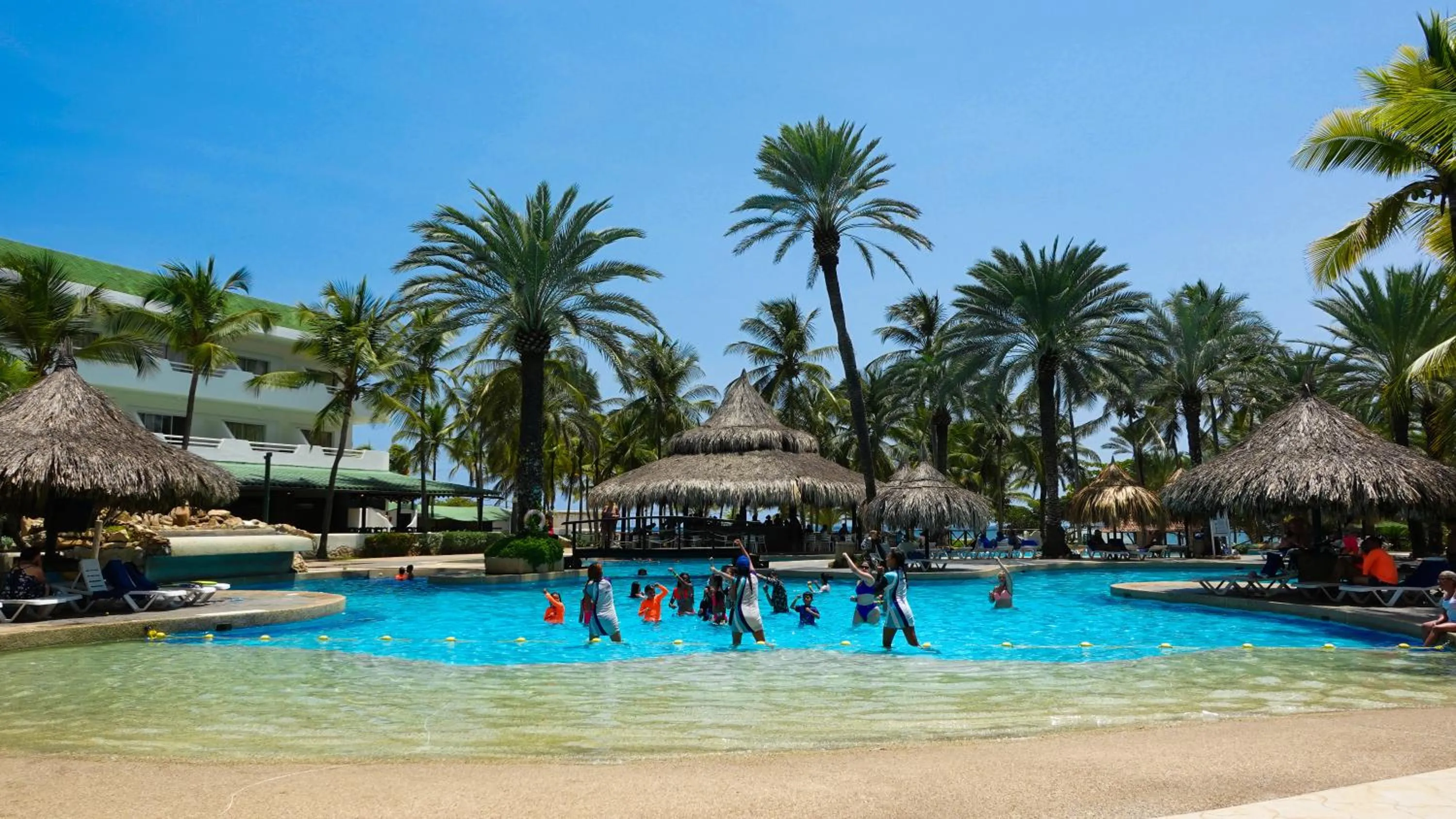 Pool view in Sunsol Isla Caribe
