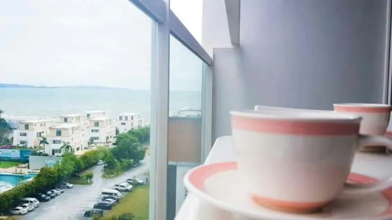 Balcony/Terrace in Veranda Residence Pattaya by IN