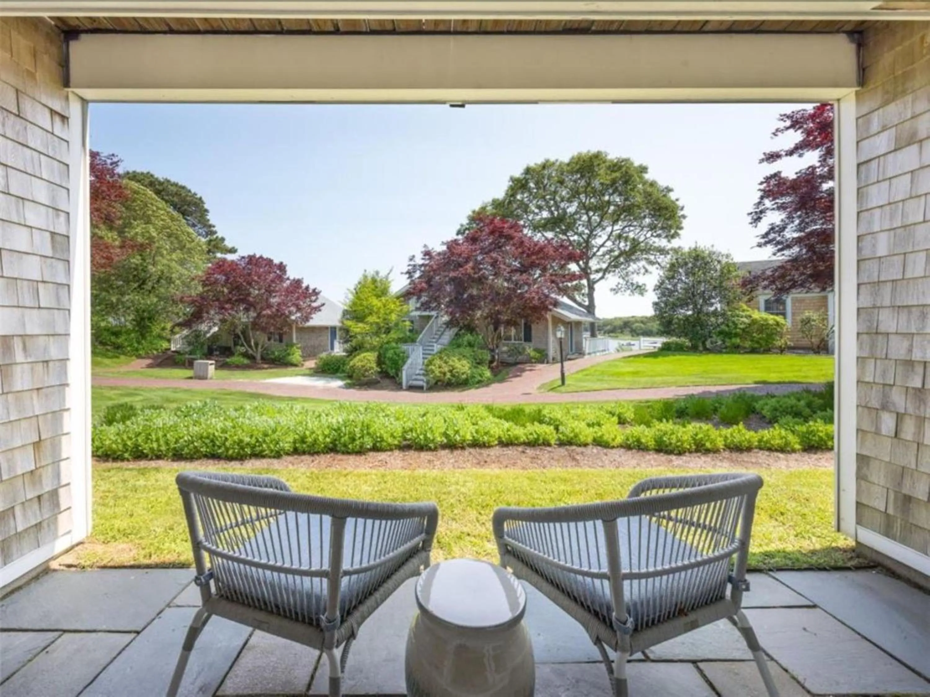 Patio in Wequassett Resort and Golf Club
