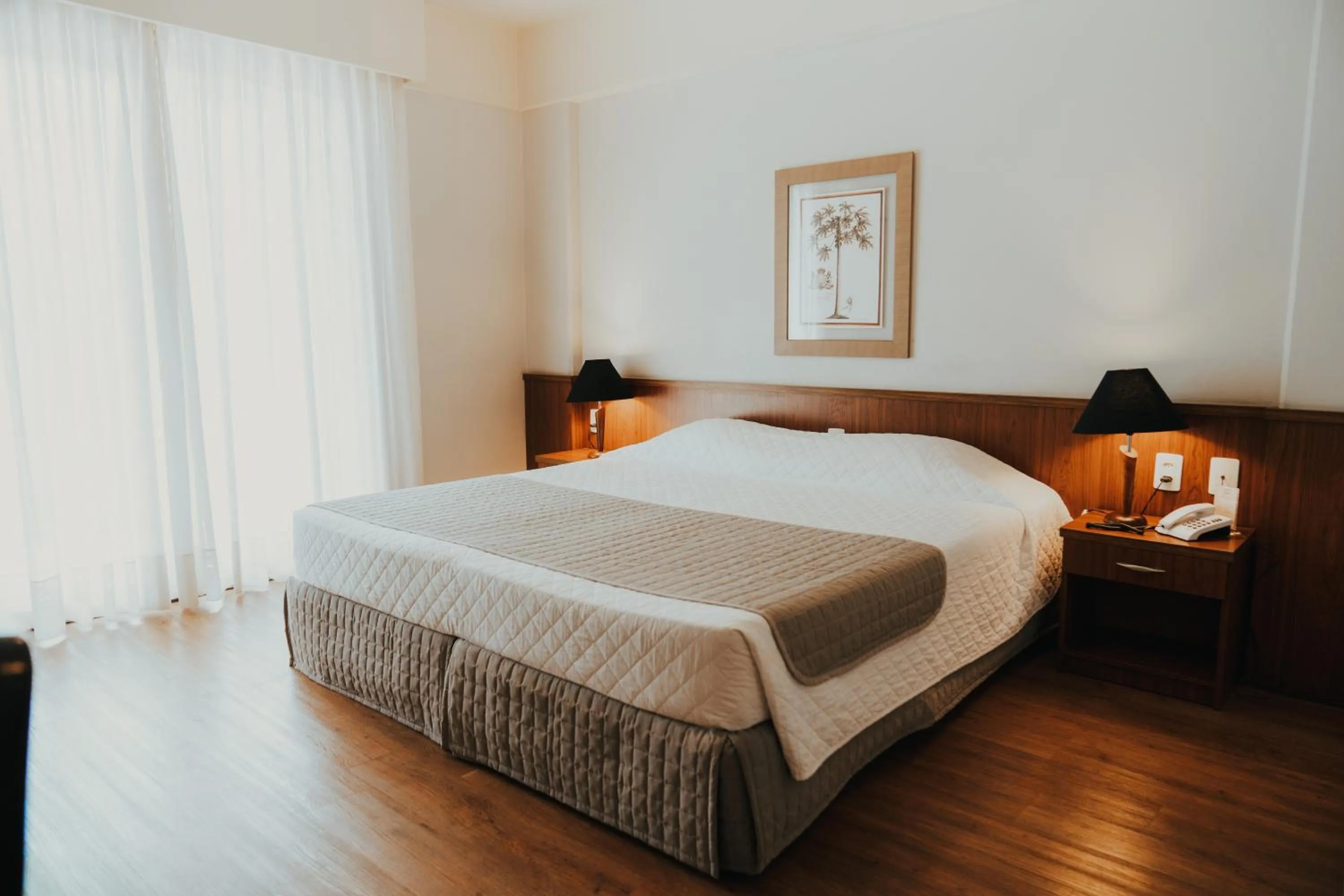 Bed in Timbó Park Hotel