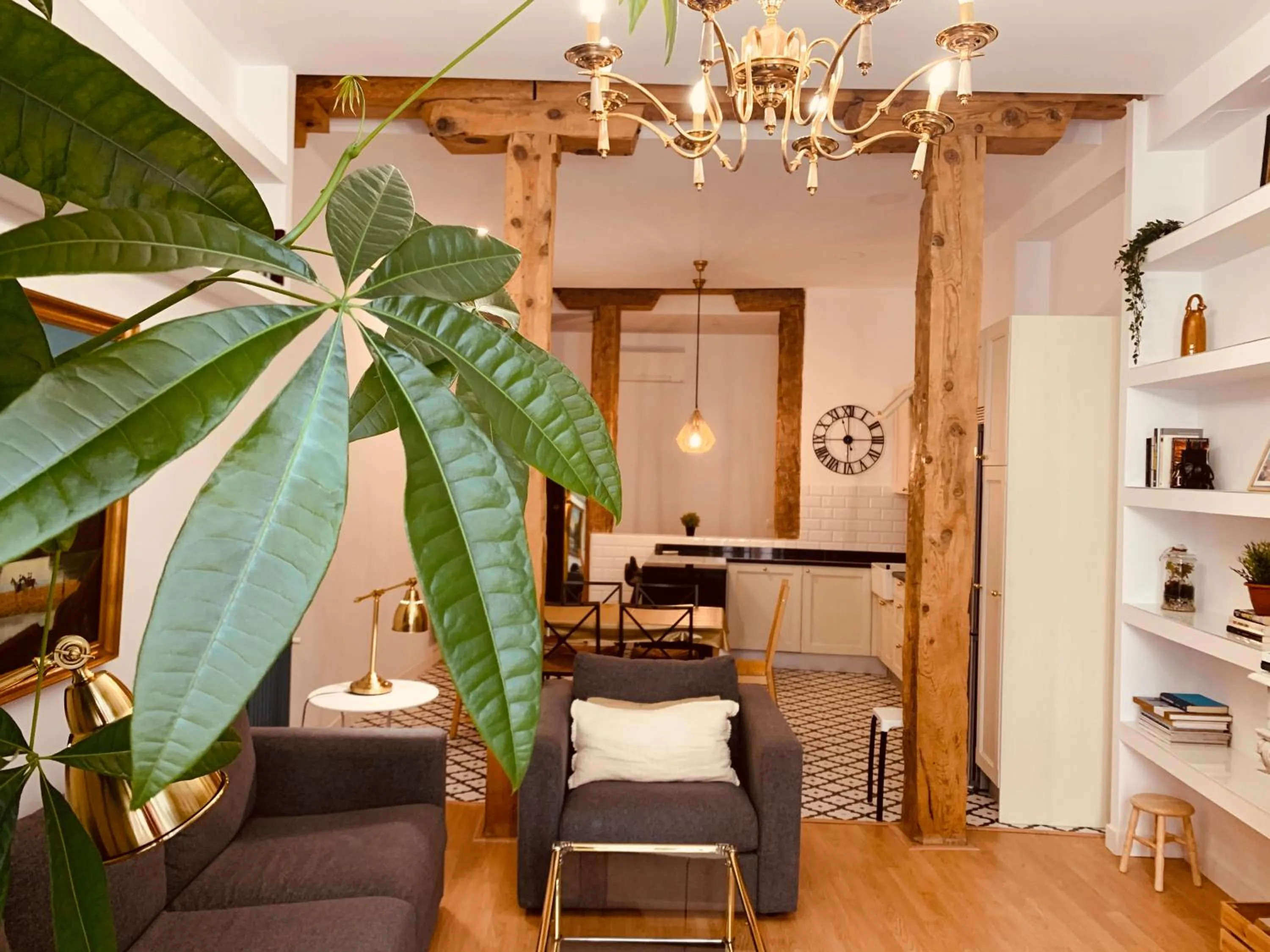 Living room in Hostal Patria Madrid