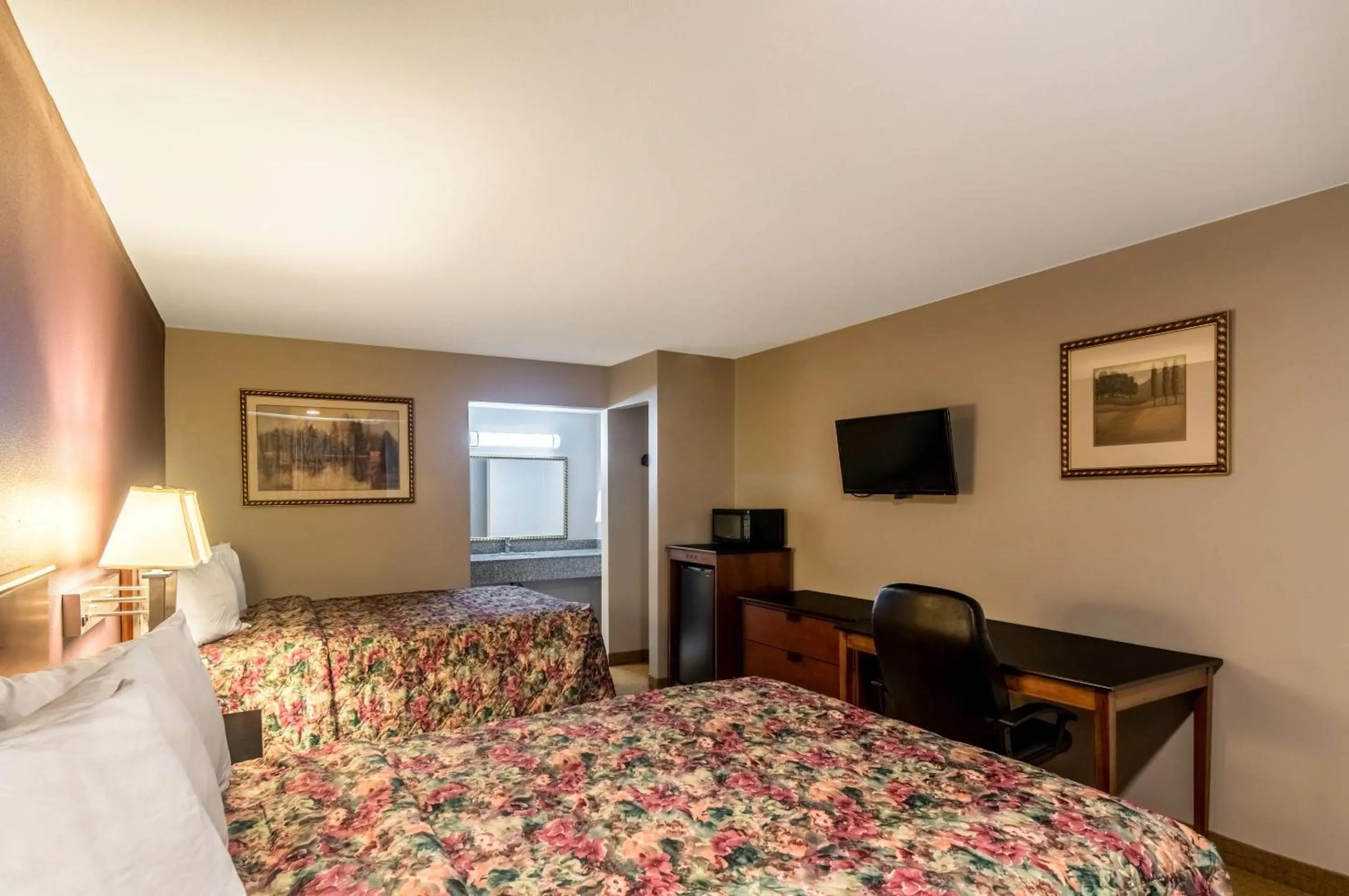 Bedroom, Bed in Rodeway Inn Arlington Entertainment District Area