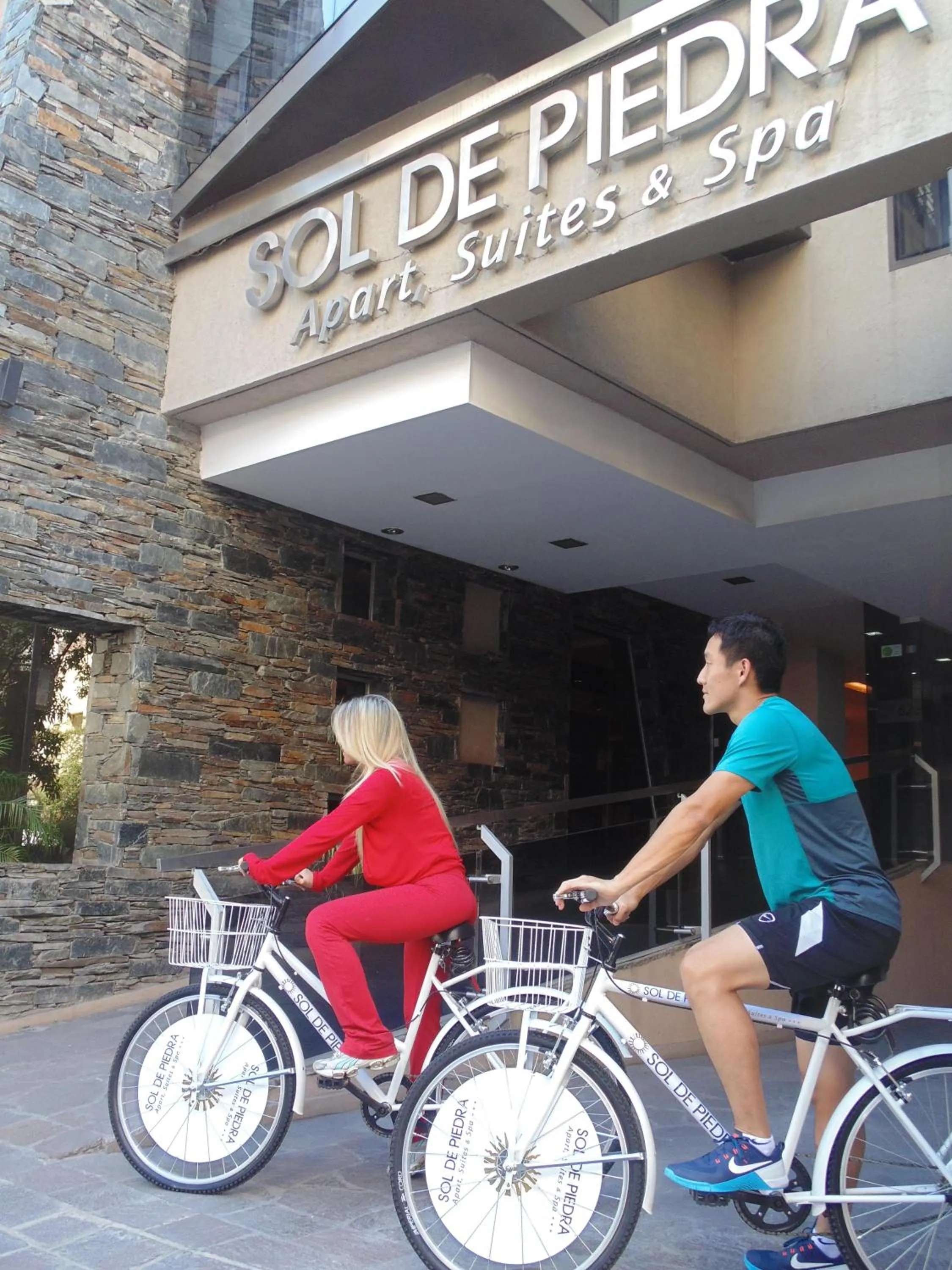 Cycling in Sol de Piedra Apart, Suites & Spa