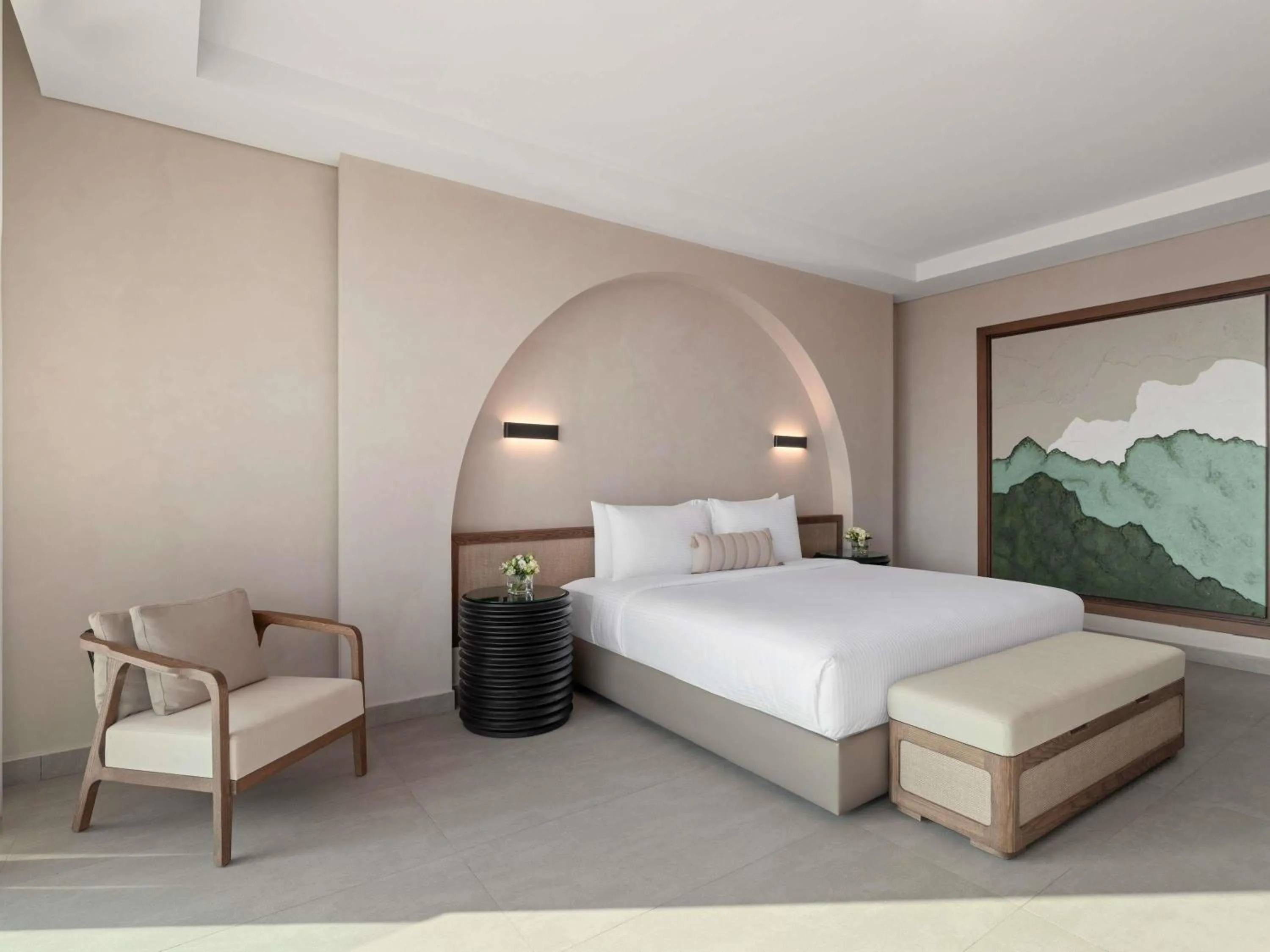 Bedroom, Bed in Rixos The Palm Hotel & Suites - Ultra All Inclusive