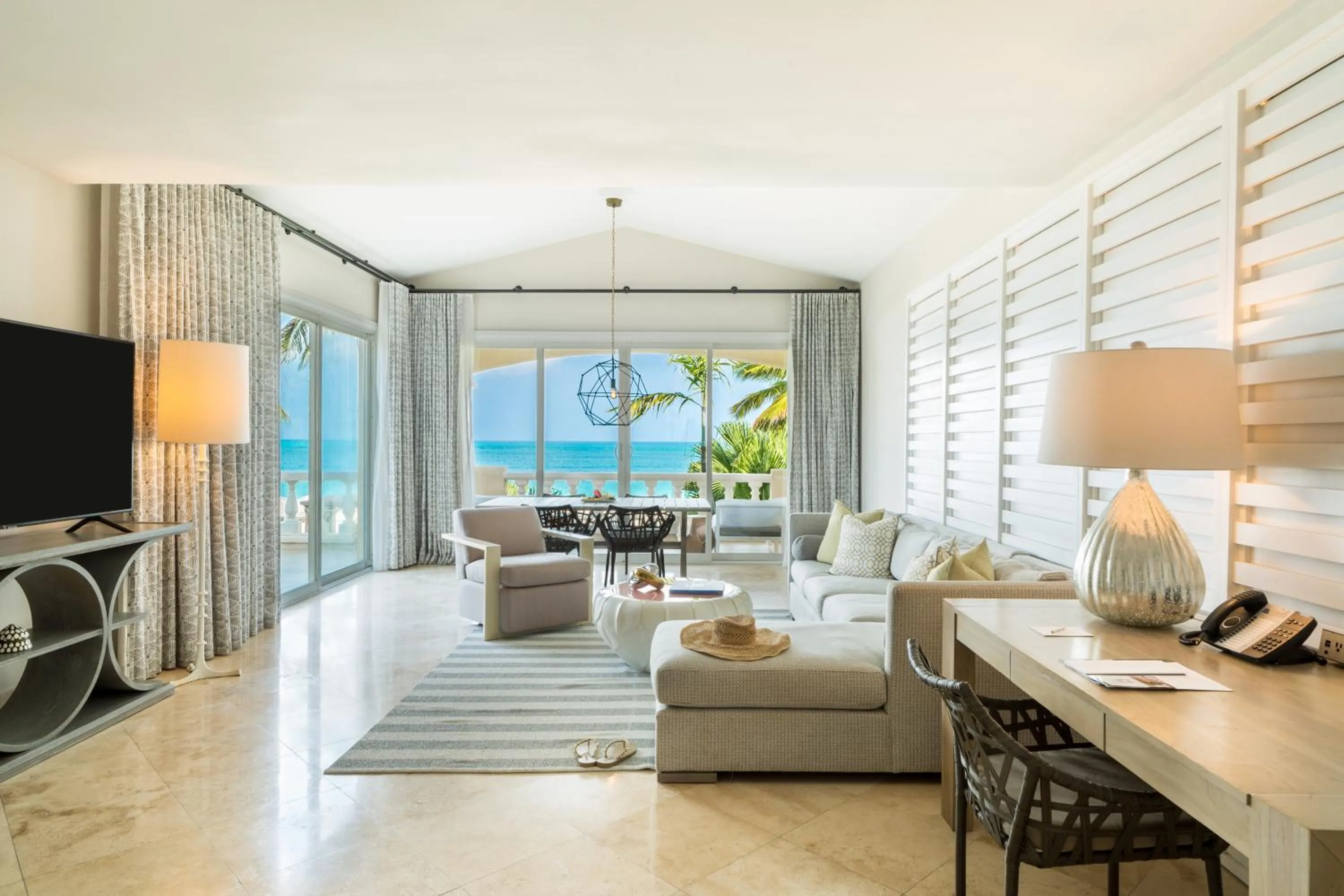 Living room in Grace Bay Club