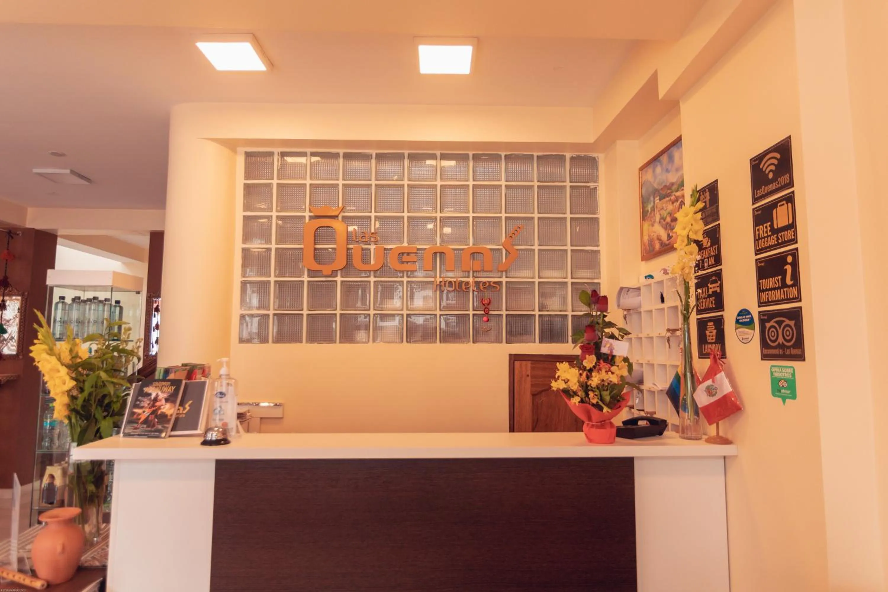 Lobby or reception in Hotel Las Quenas