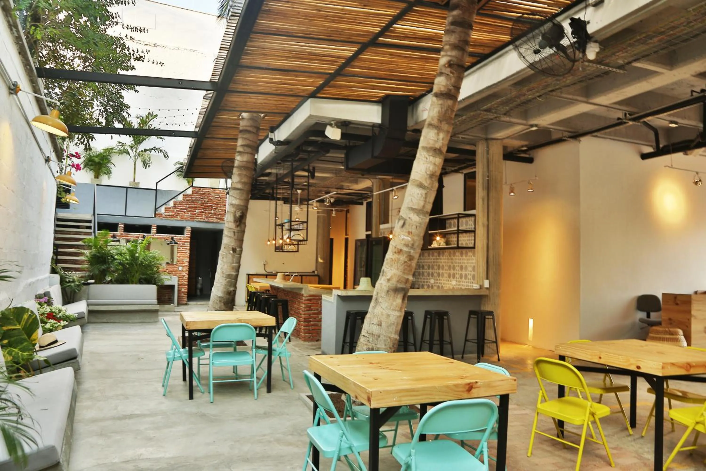 Garden in Santuario Getsemani Hostel