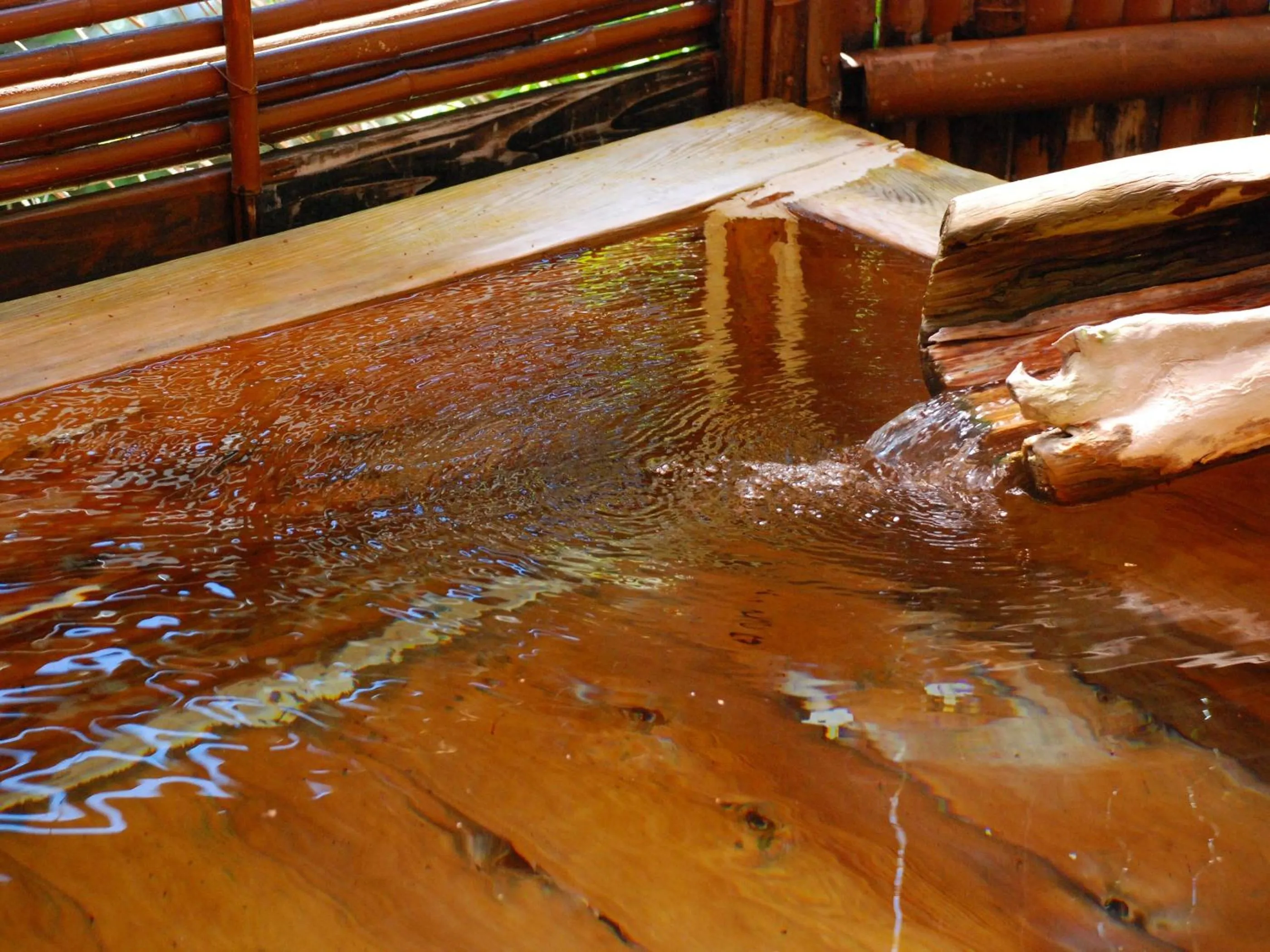 Hot Spring Bath in Sakaya Ryokan Yoshina Onsen