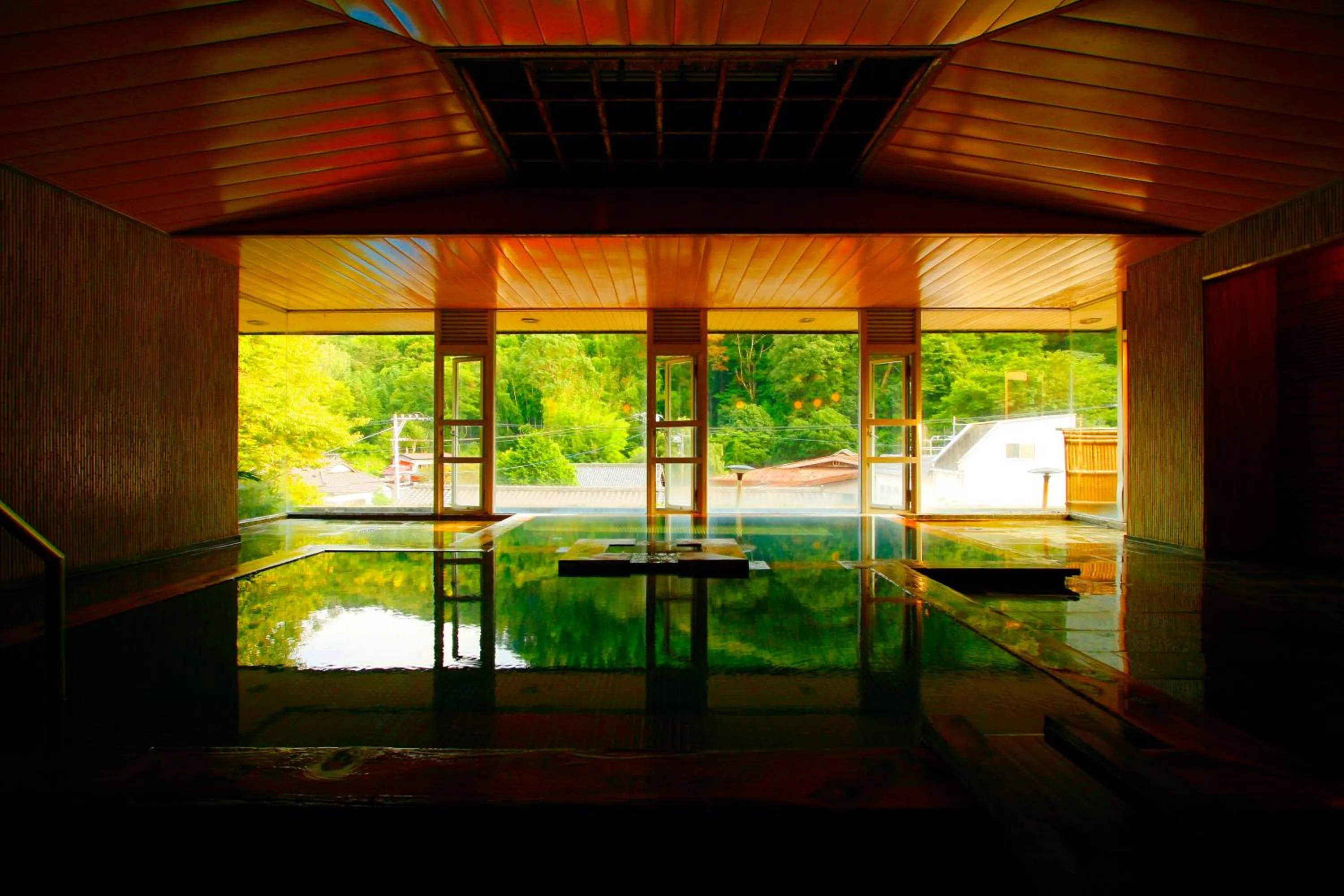 Hot Spring Bath in Sakaya Ryokan Yoshina Onsen