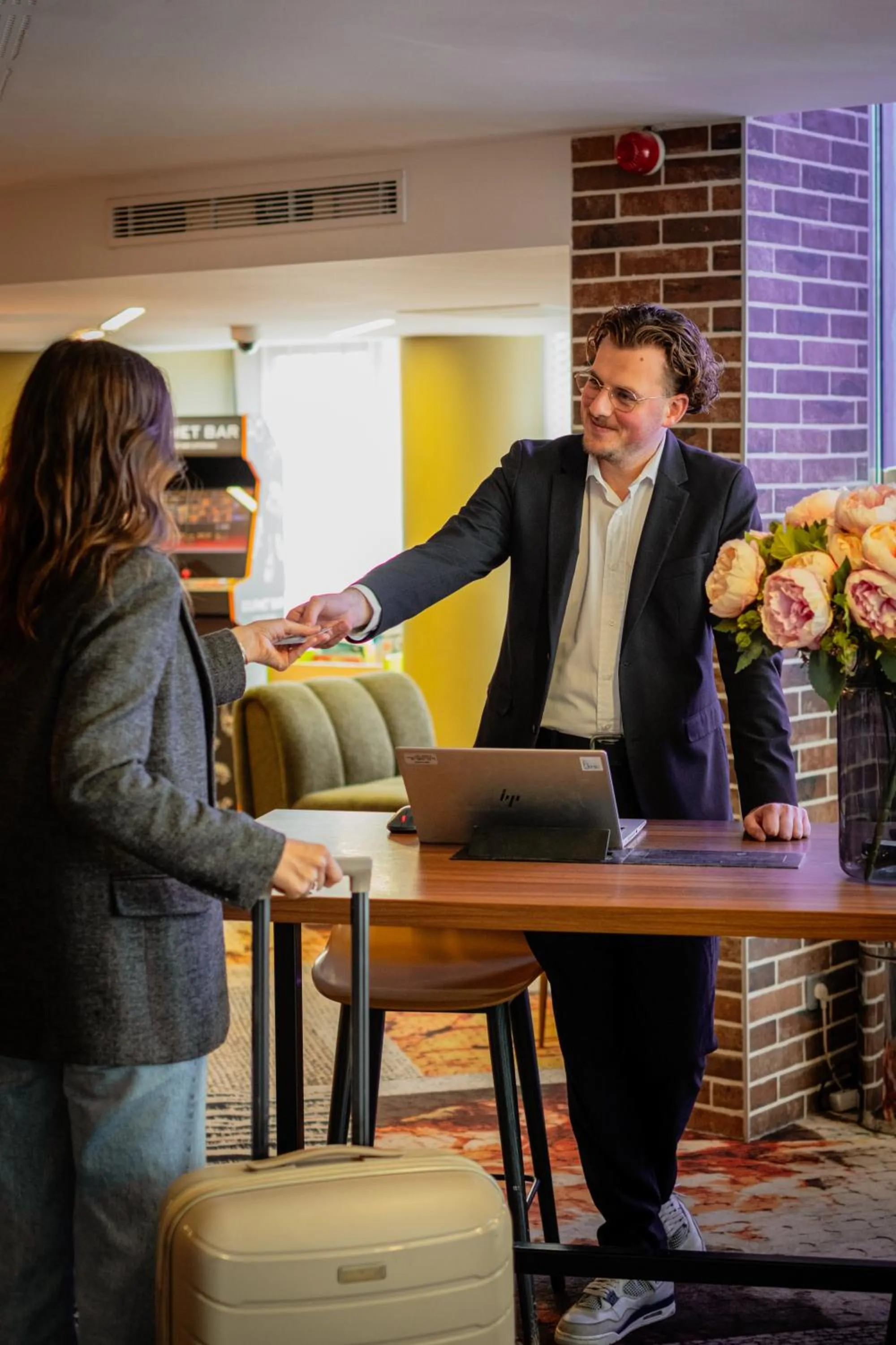 Lobby or reception in Novotel Lyon Centre-Confluence Bord de Saone