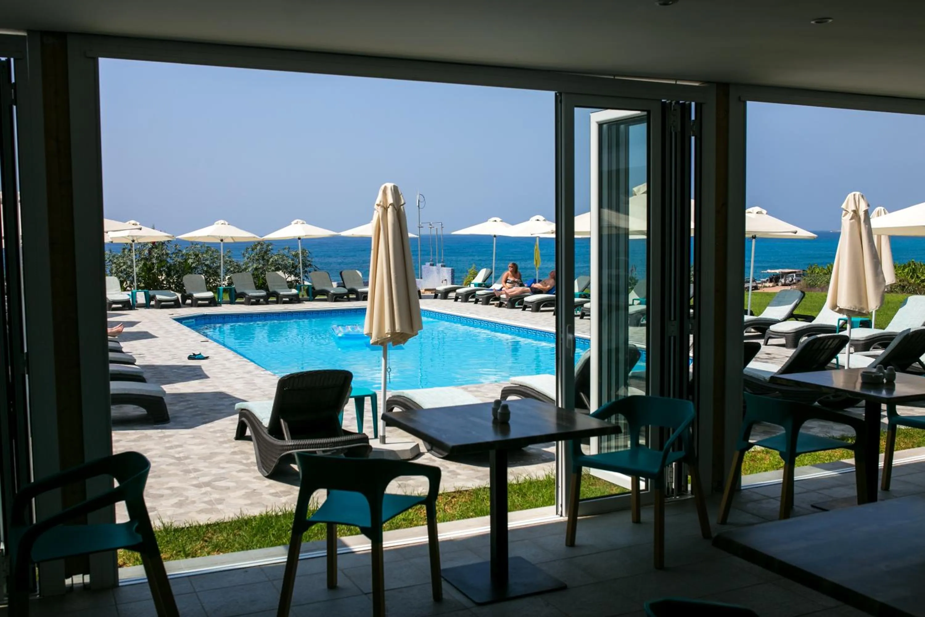 Pool view in Marica's Boutique Hotel