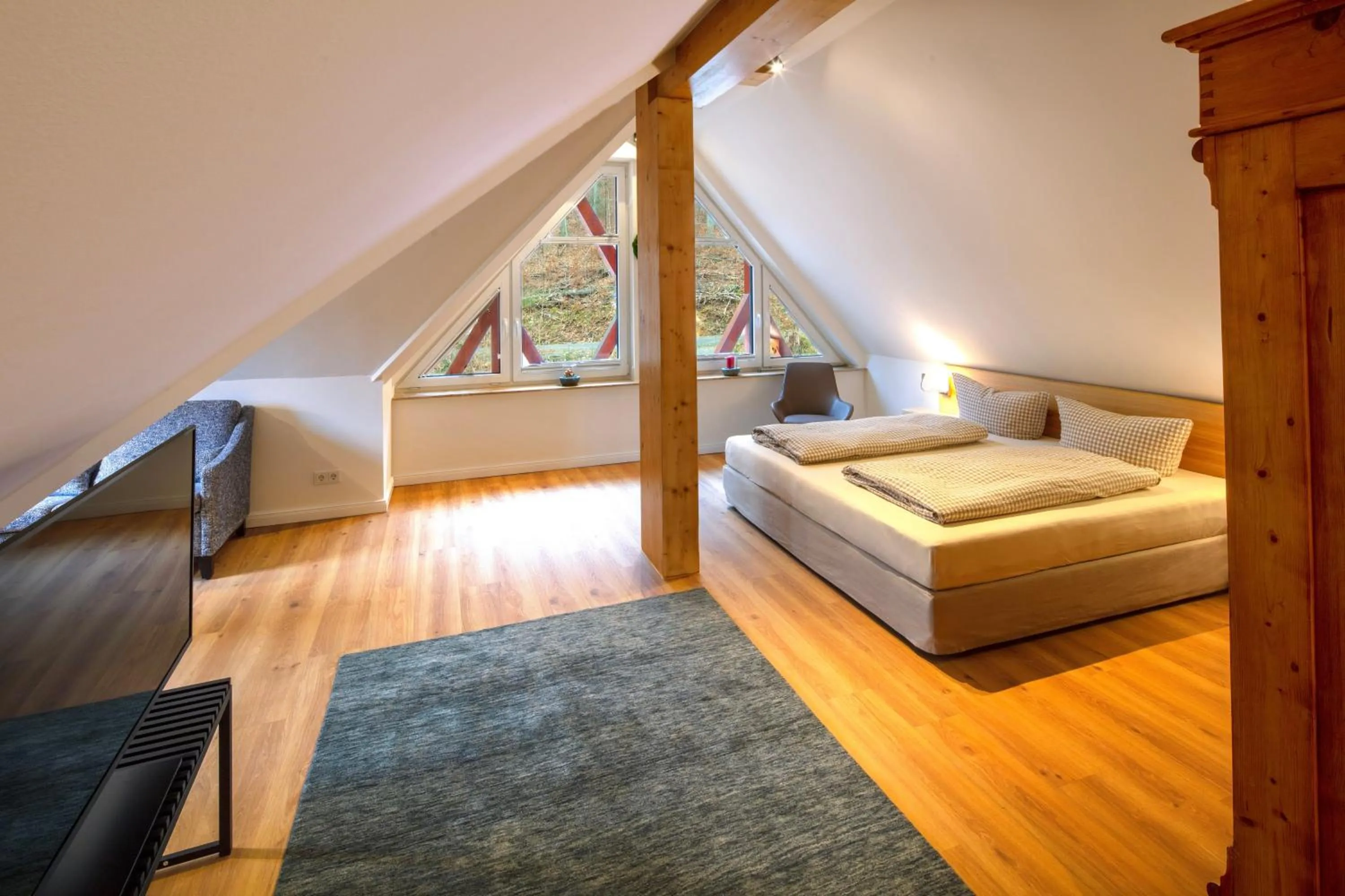 Bed in Plumbohms ECHT-HARZ-HOTEL