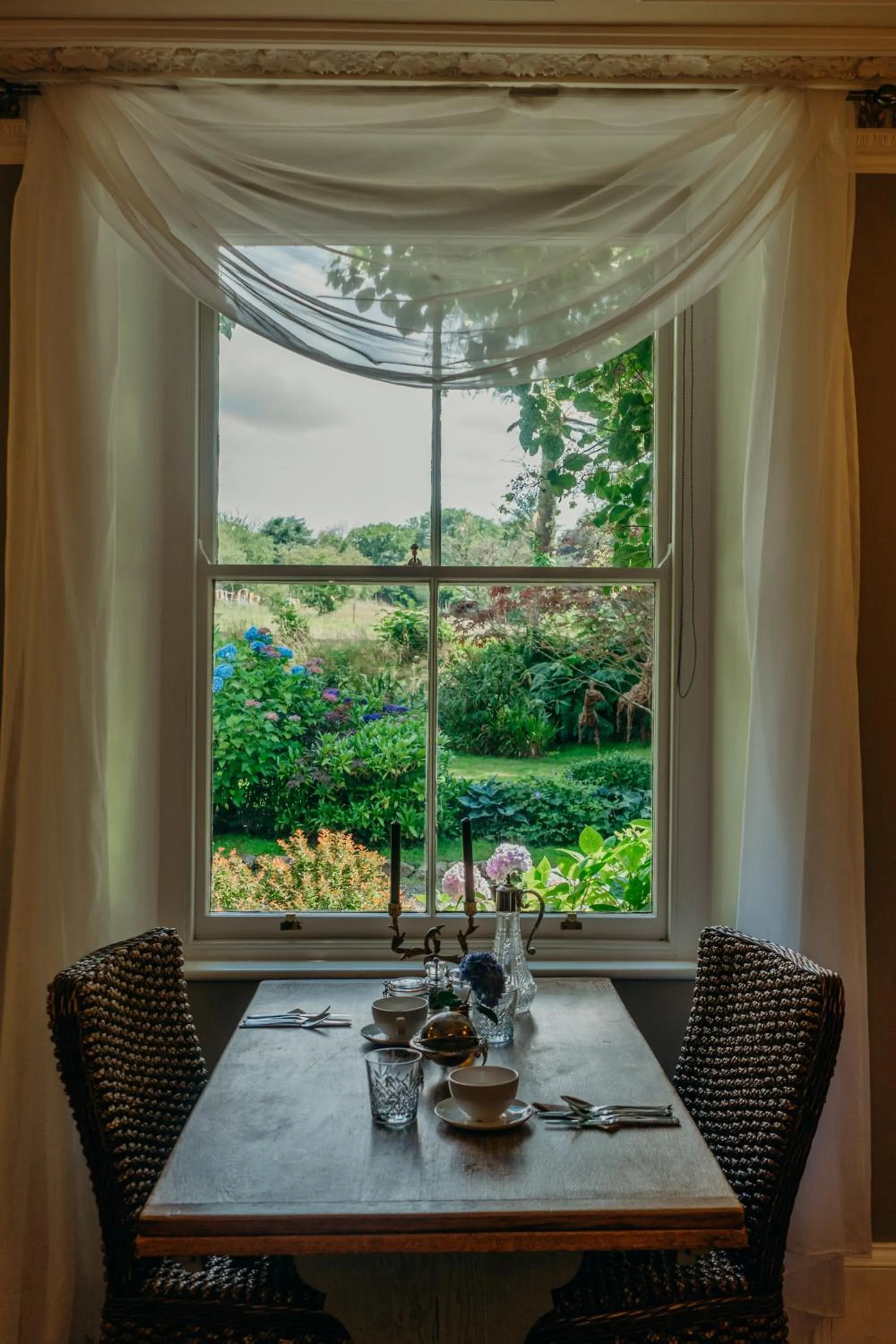 Garden view in Lydford House