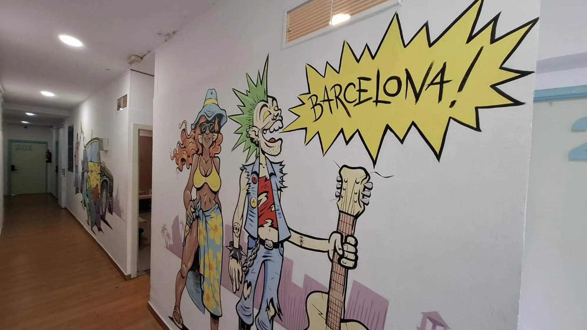 Area and facilities in Mediterranean Hostel Barcelona