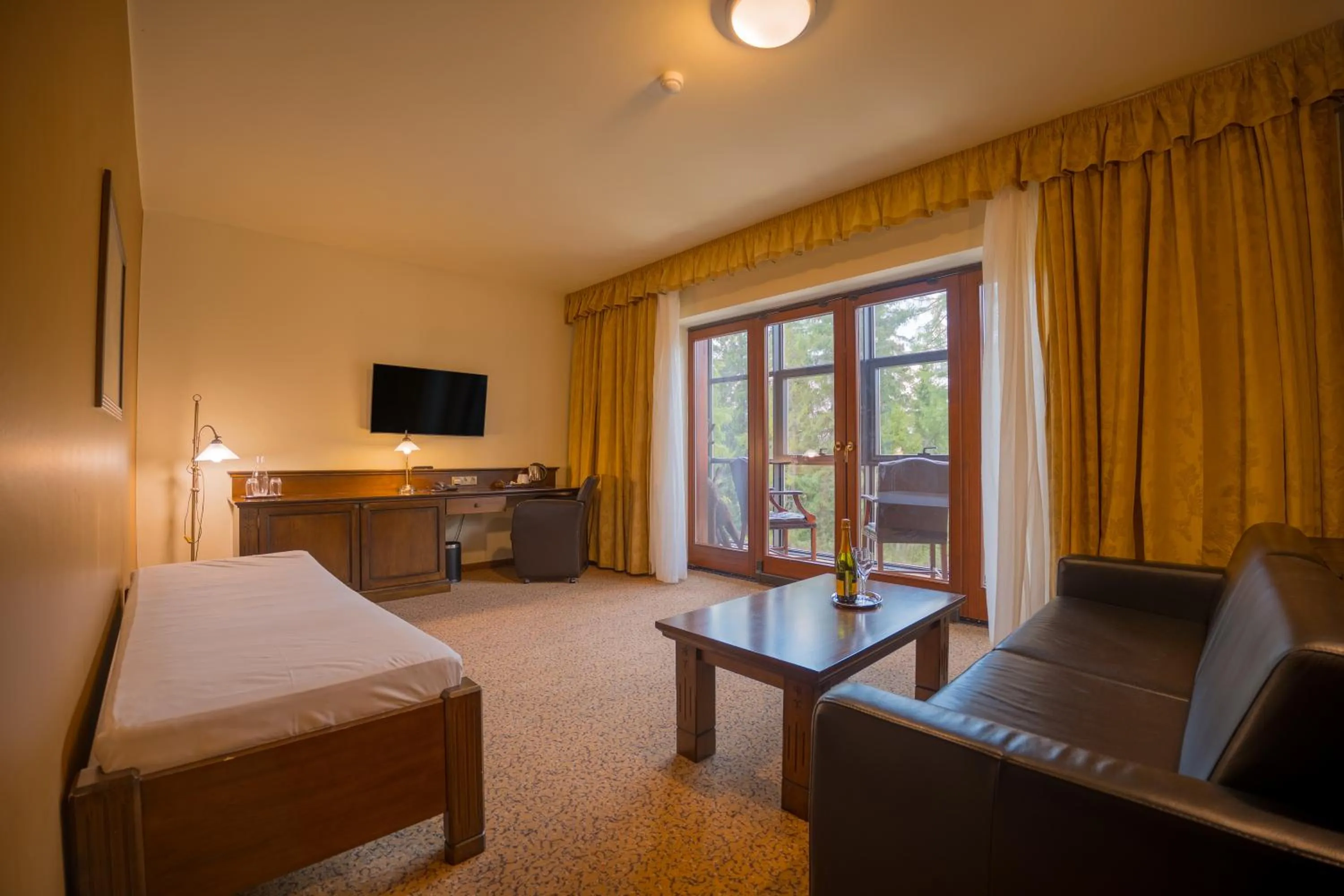 Living room, Bed in APLEND Wellness Hotel Borovica