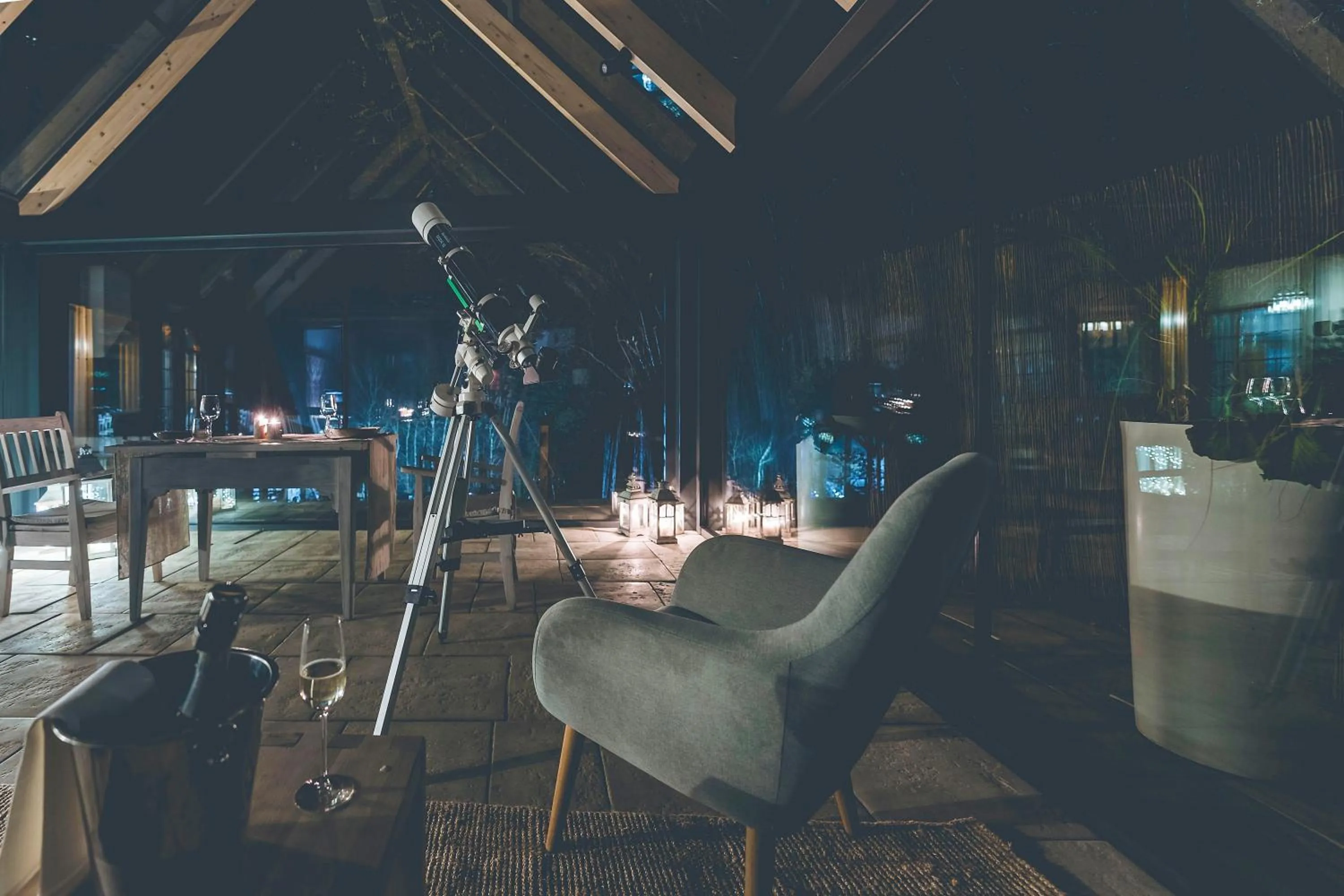 Night in Łubinowe Wzgórze - Wioska Zdrowia