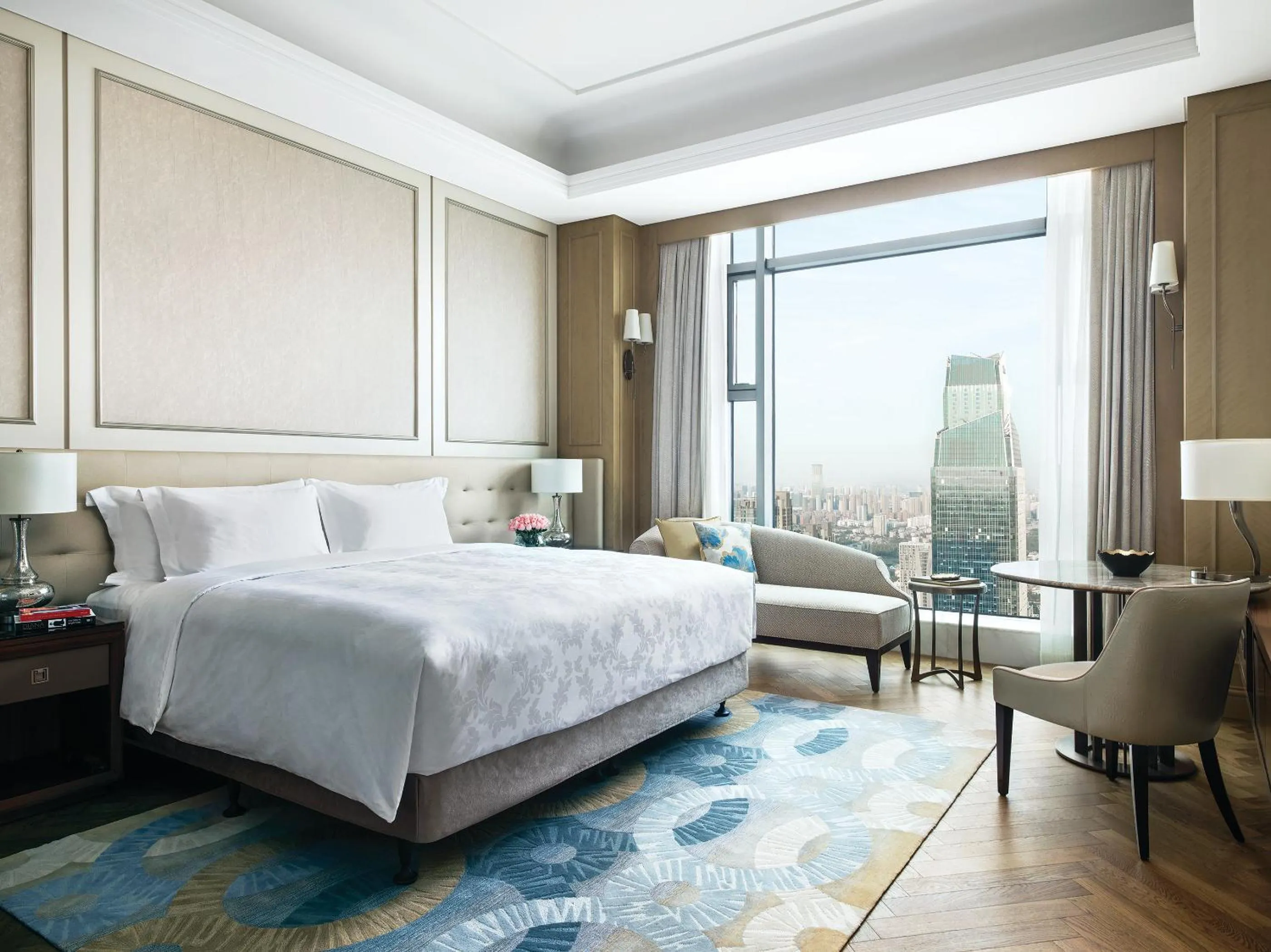 Bedroom, Bed in The Langham, Hefei