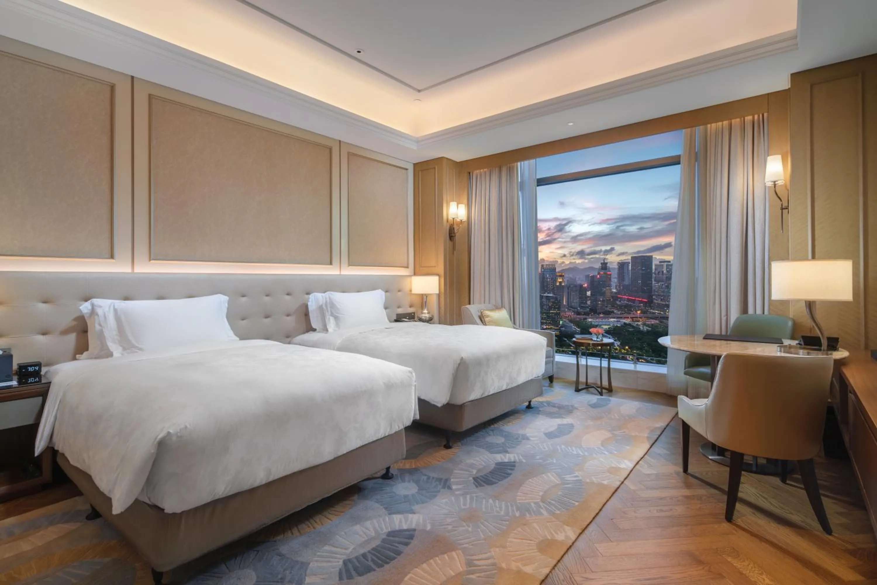 Bedroom, Bed in The Langham, Hefei