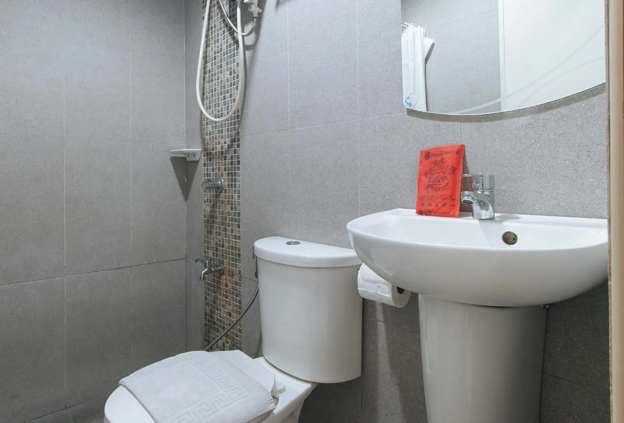Bathroom in RedDoorz Plus at EDSA Congressional
