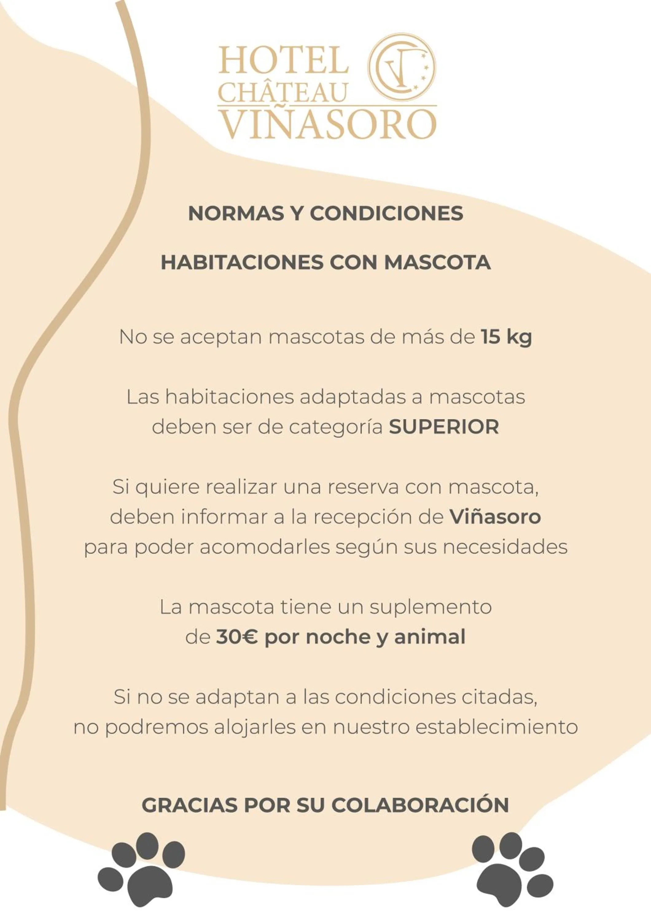 Animals in Hotel Château Viñasoro