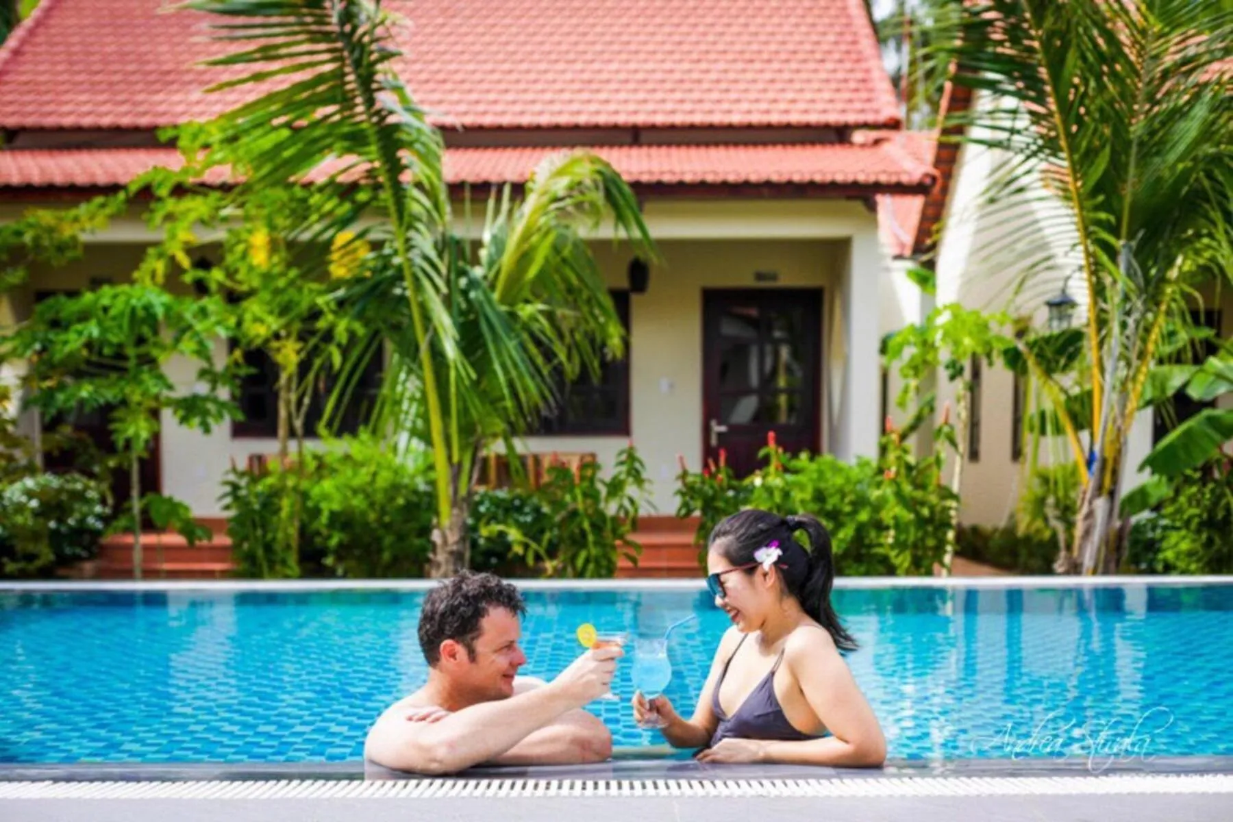 Swimming pool in Phu Quoc Dumbo Bungalow