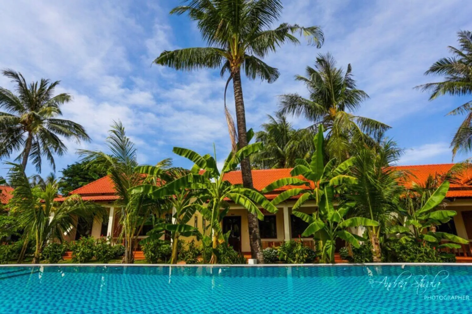 Pool view in Phu Quoc Dumbo Bungalow