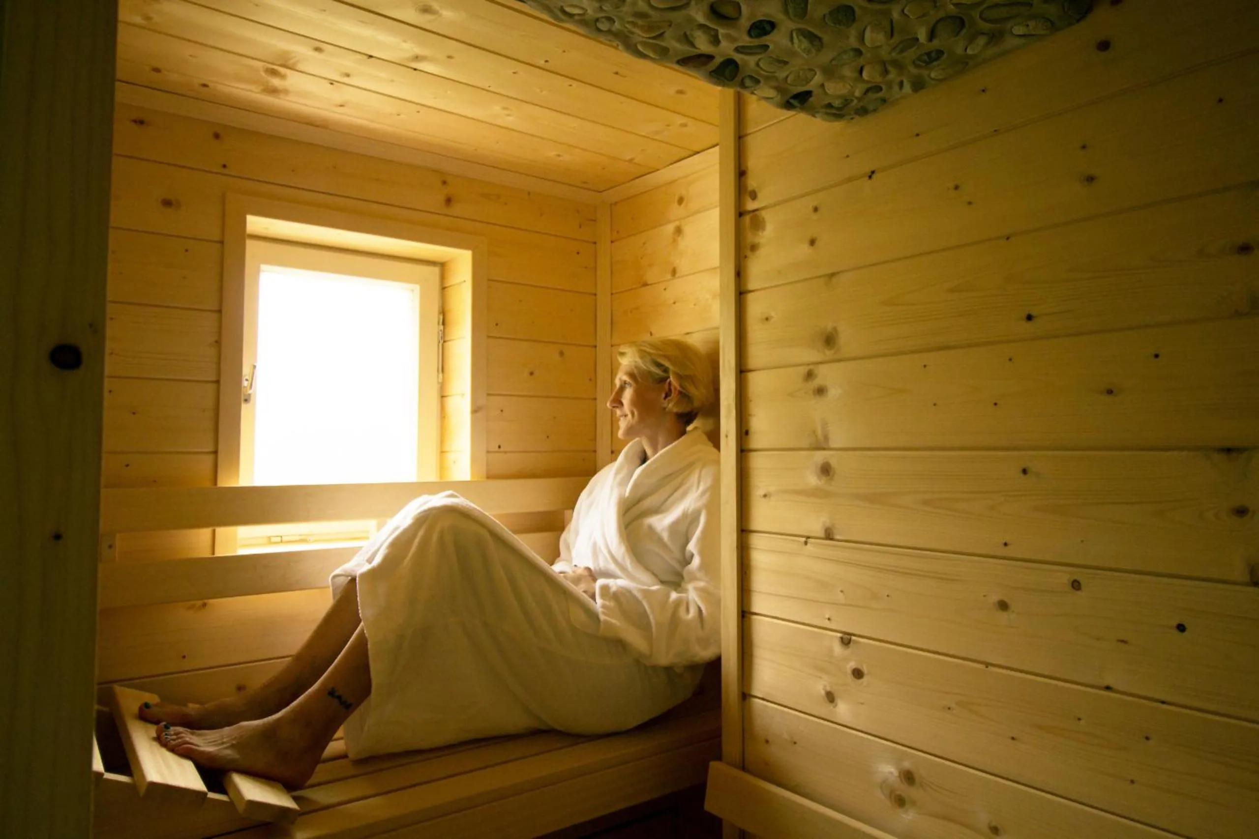 Sauna in Malerwinkl Restaurant + Kunsthotel