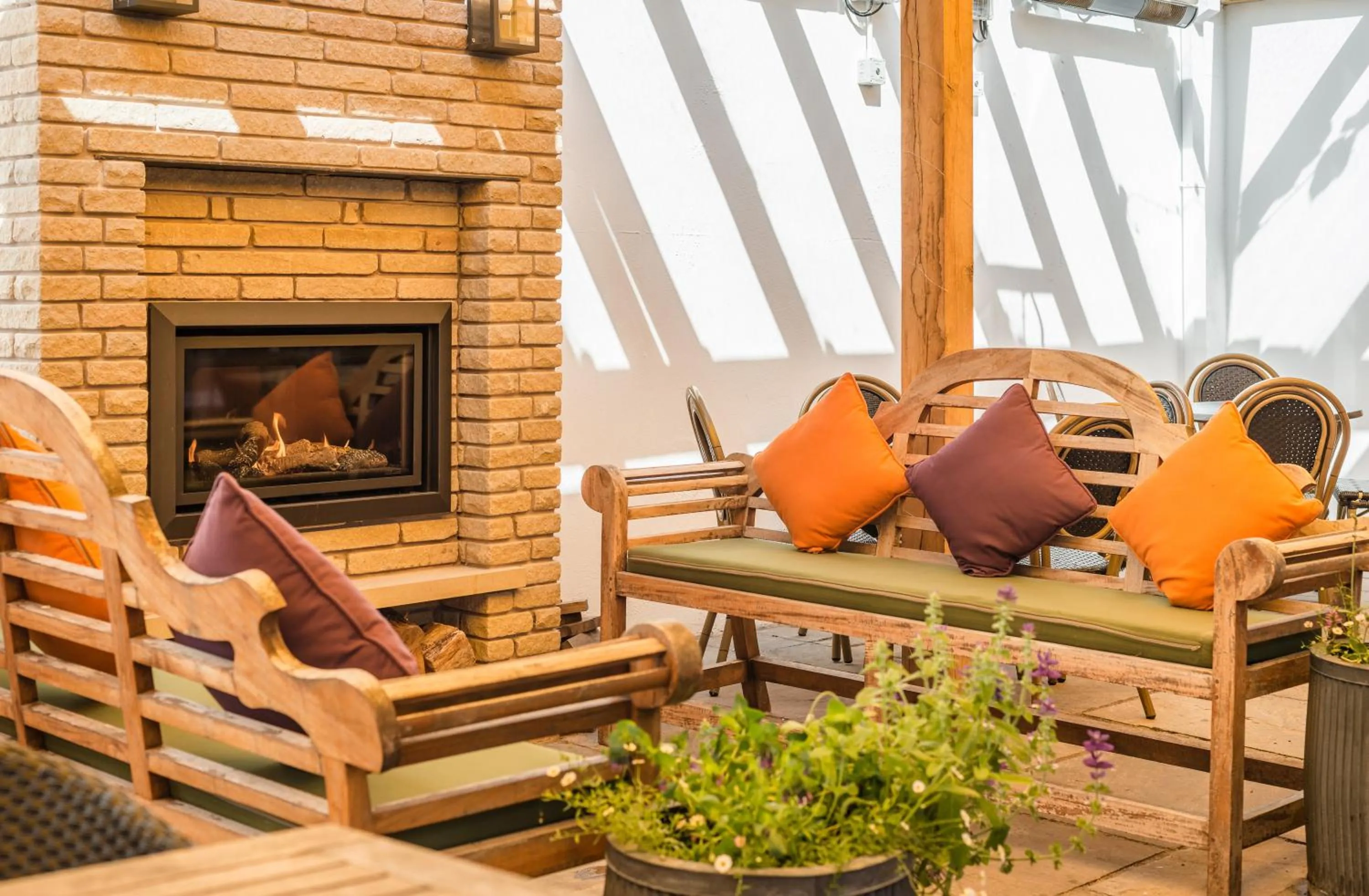 Patio in Didsbury House Hotel